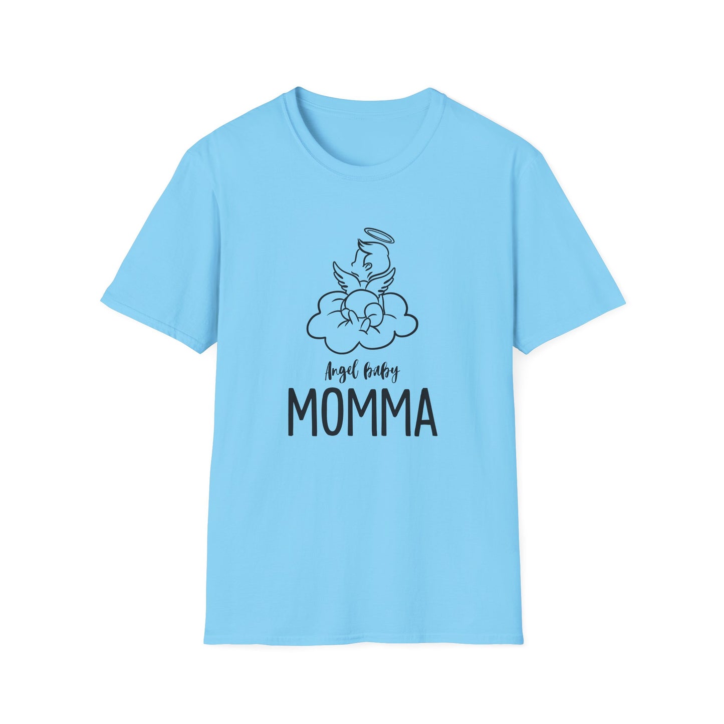 Angel Baby Momma Unisex Softstyle T-Shirt - Perfect for Mother's Day and Everyday Wear - 11828