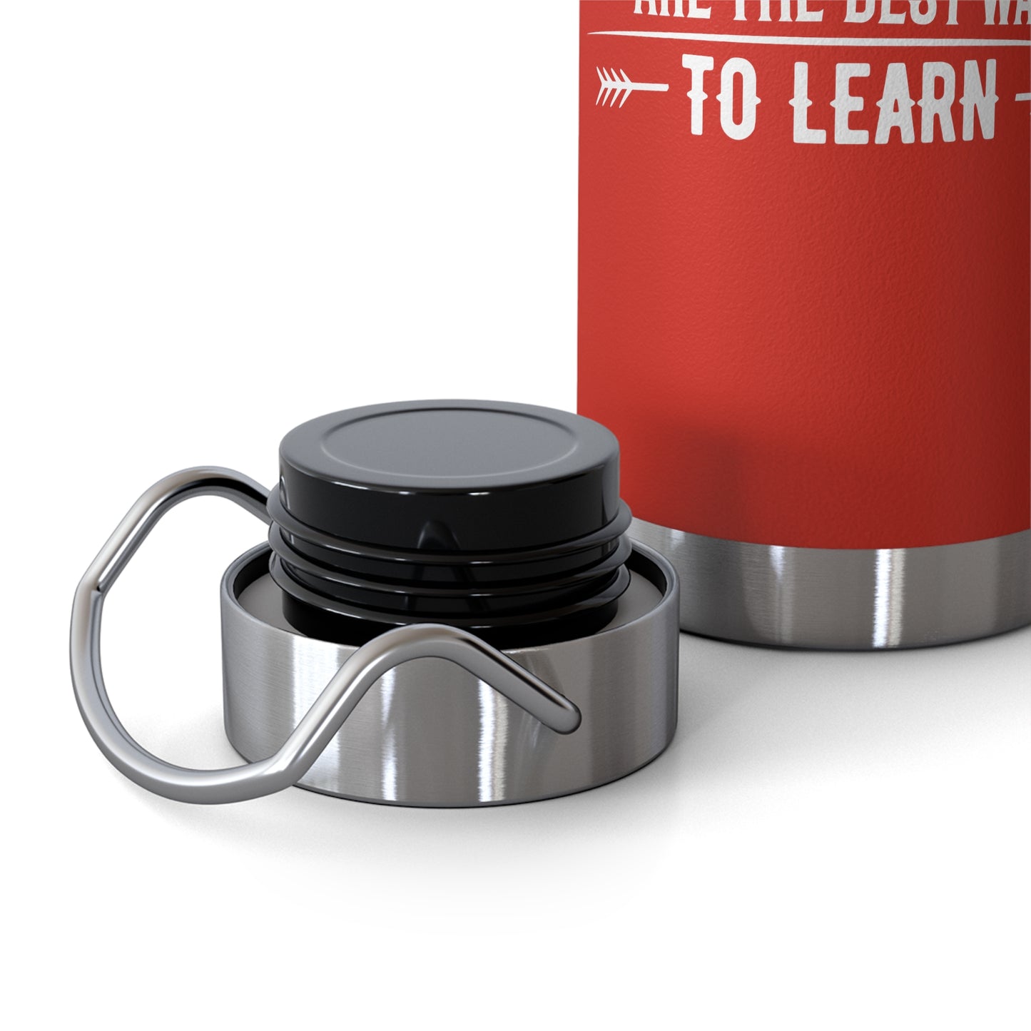 Adventures Are The Best Way To Learn - Customizable  Copper Vacuum Insulated Bottle, 22oz - 12670