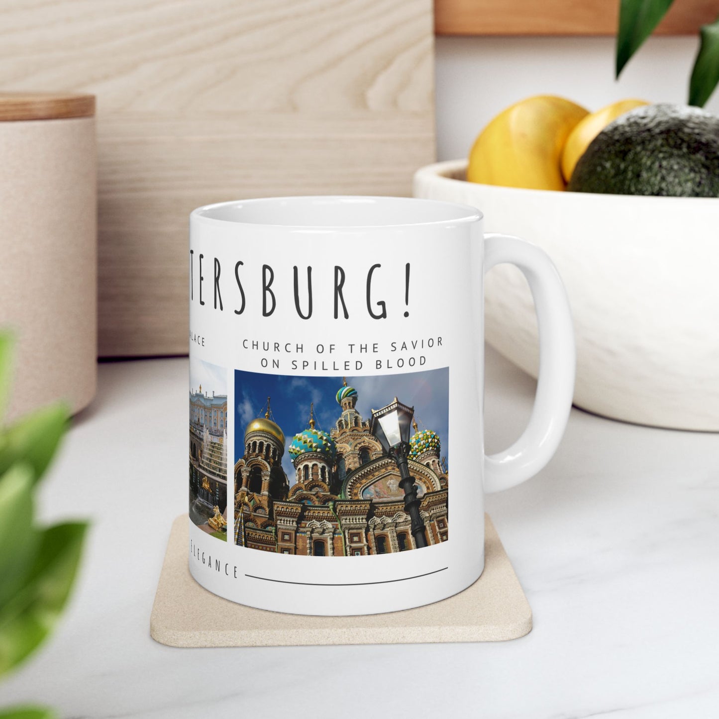 Hello, St. Petersburg Ceramic Mug - 11oz & 15oz - Historical Landmarks Photo Collection - 12105