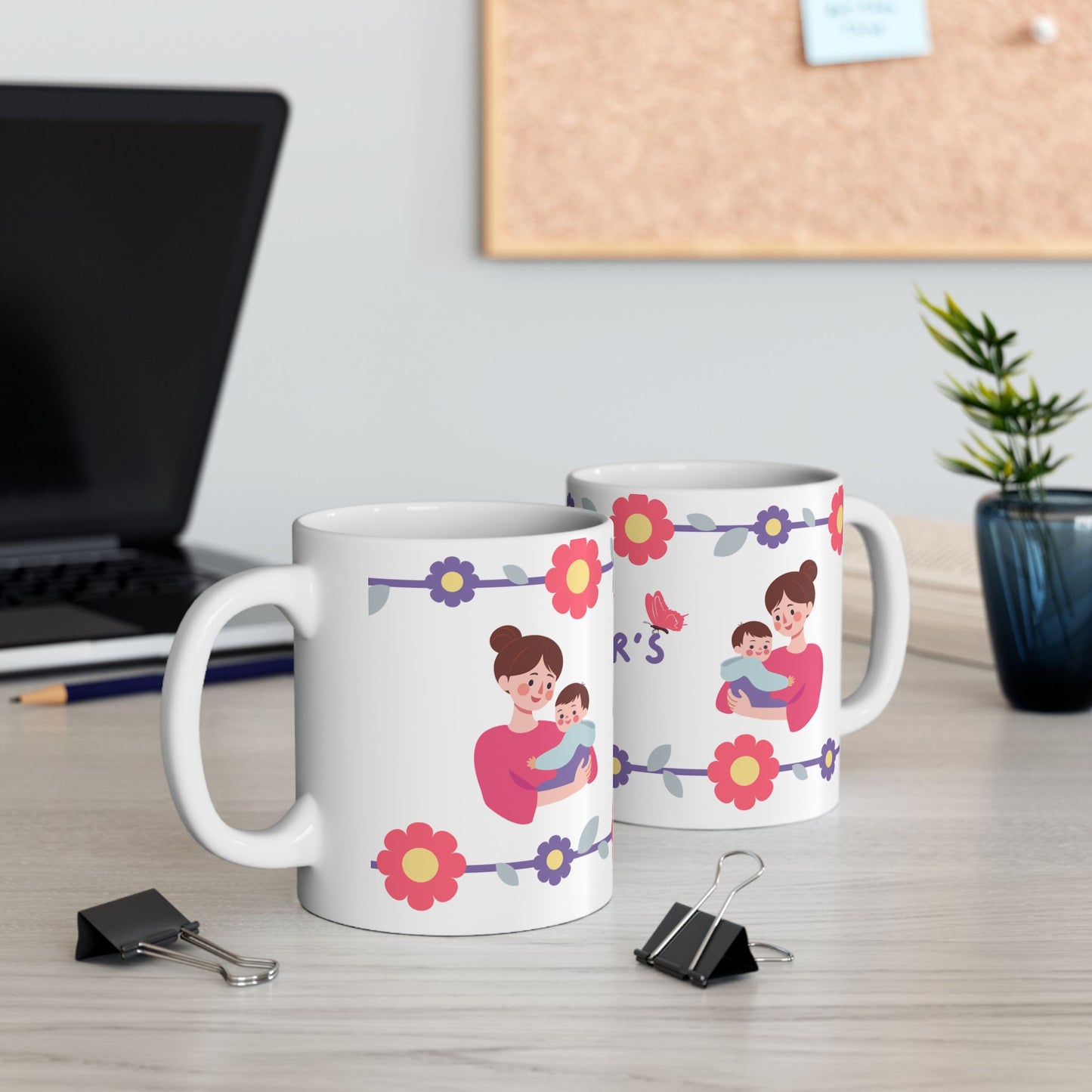 Happy Mother's Day Floral Ceramic Mug - 11oz & 15oz - 12492