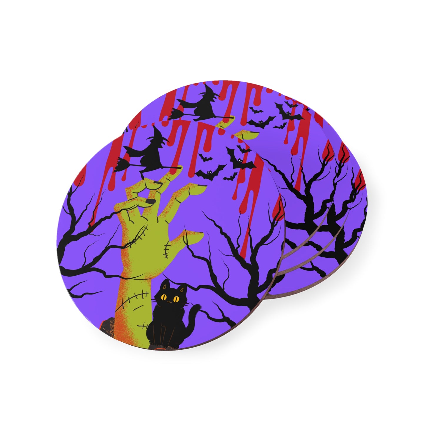 Halloween, Hand Drawn - Coasters