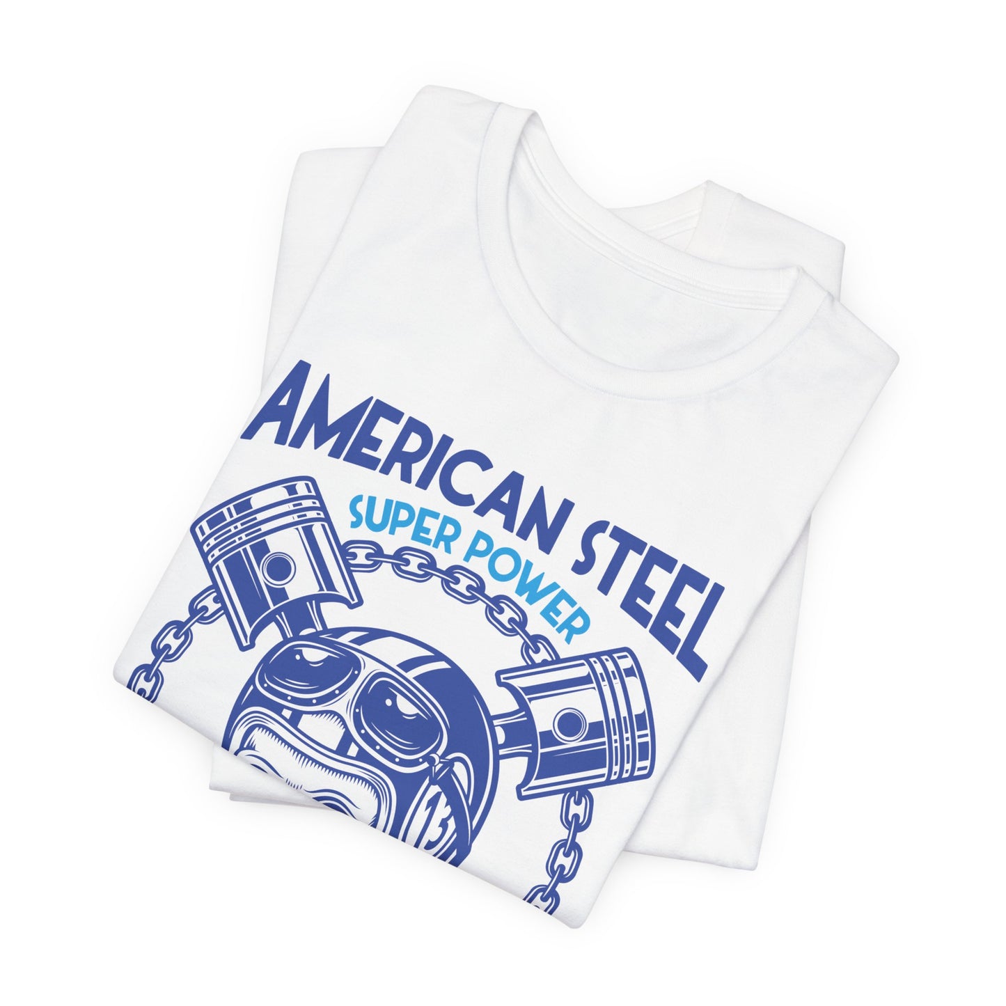 American Steel, Super Power On The Road - Unisex Jersey Short Sleeve Tee - 13557
