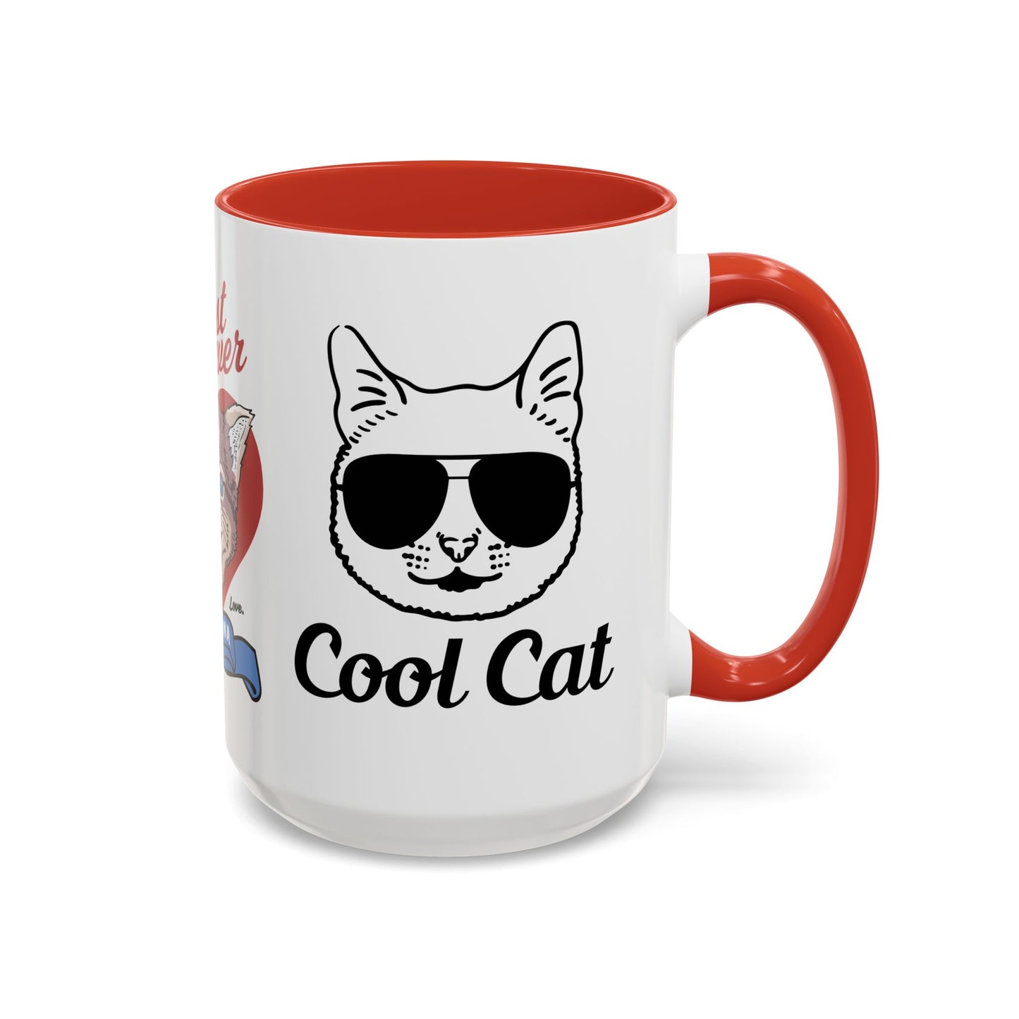 Best Ever Cat Mama - Accent Coffee Mug (11, 15oz)