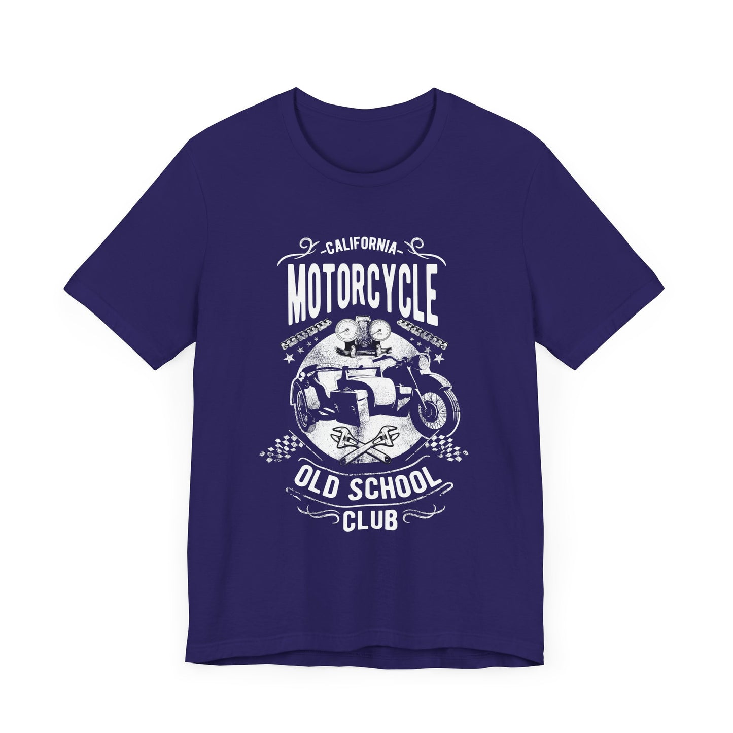 Motorcycle, Old School Club - Unisex Jersey Short Sleeve Tee - 13403
