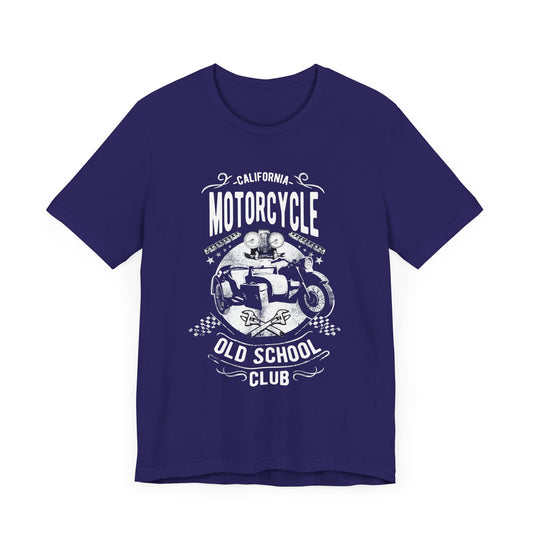 Motorcycle, Old School Club - Unisex Jersey Short Sleeve Tee - 13403
