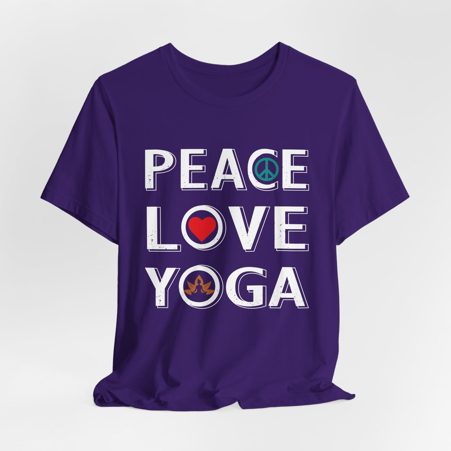 Peace Love Yoga - Unisex Jersey Short Sleeve Tee