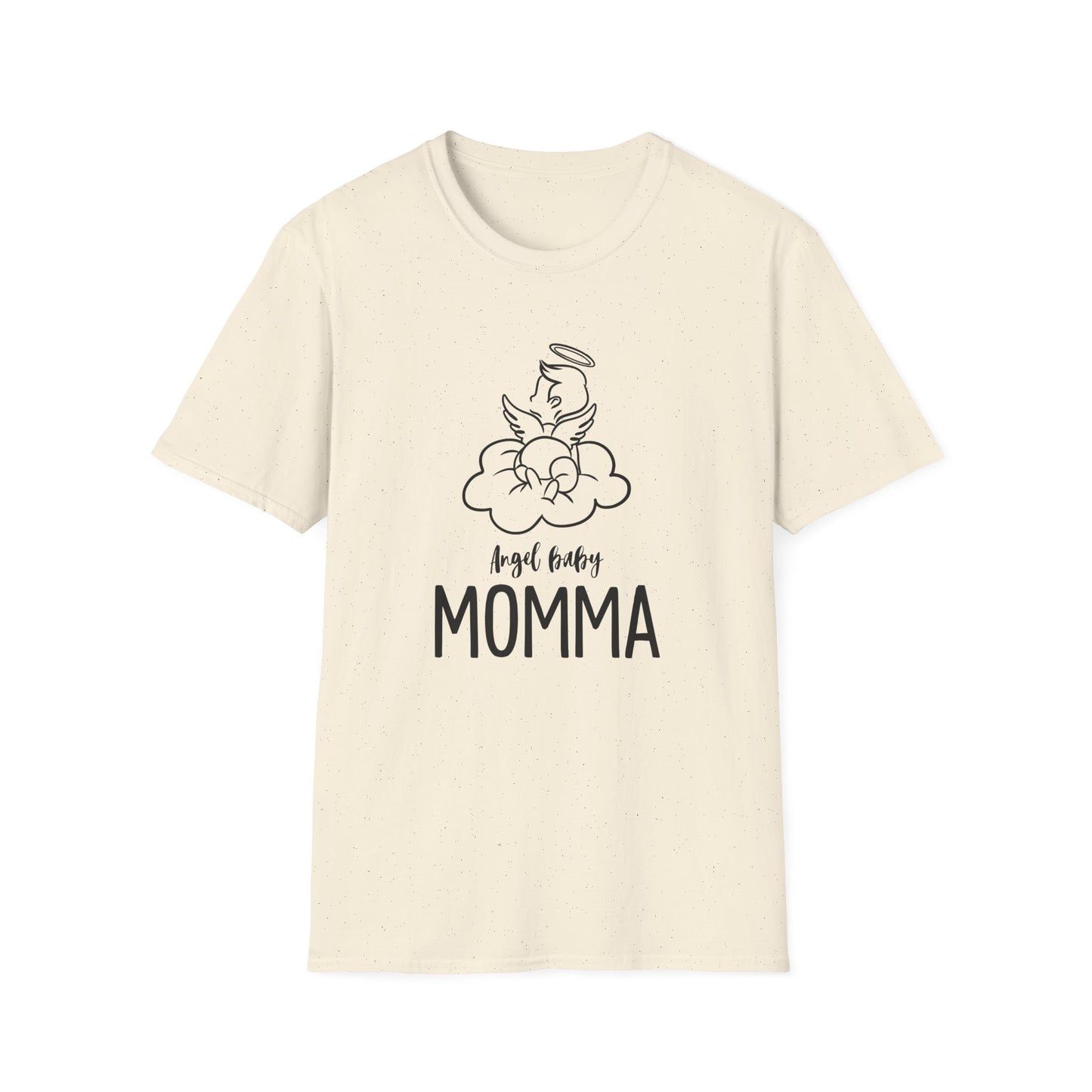 Angel Baby Momma Unisex Softstyle T-Shirt - Perfect for Mother's Day and Everyday Wear - 11828