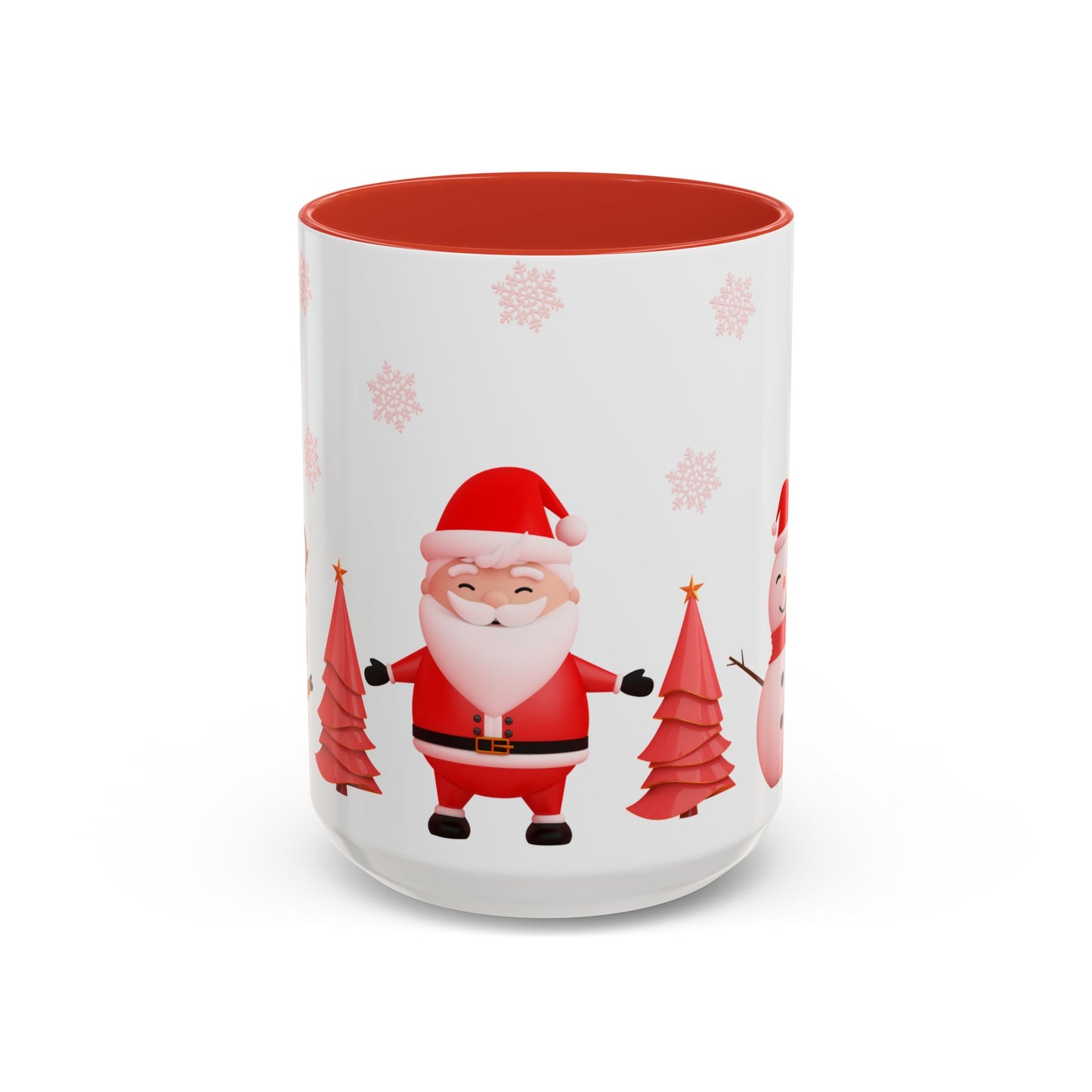 Santa, Snowman & Reindeer - Accent Coffee Mug (11, 15oz) - 10303