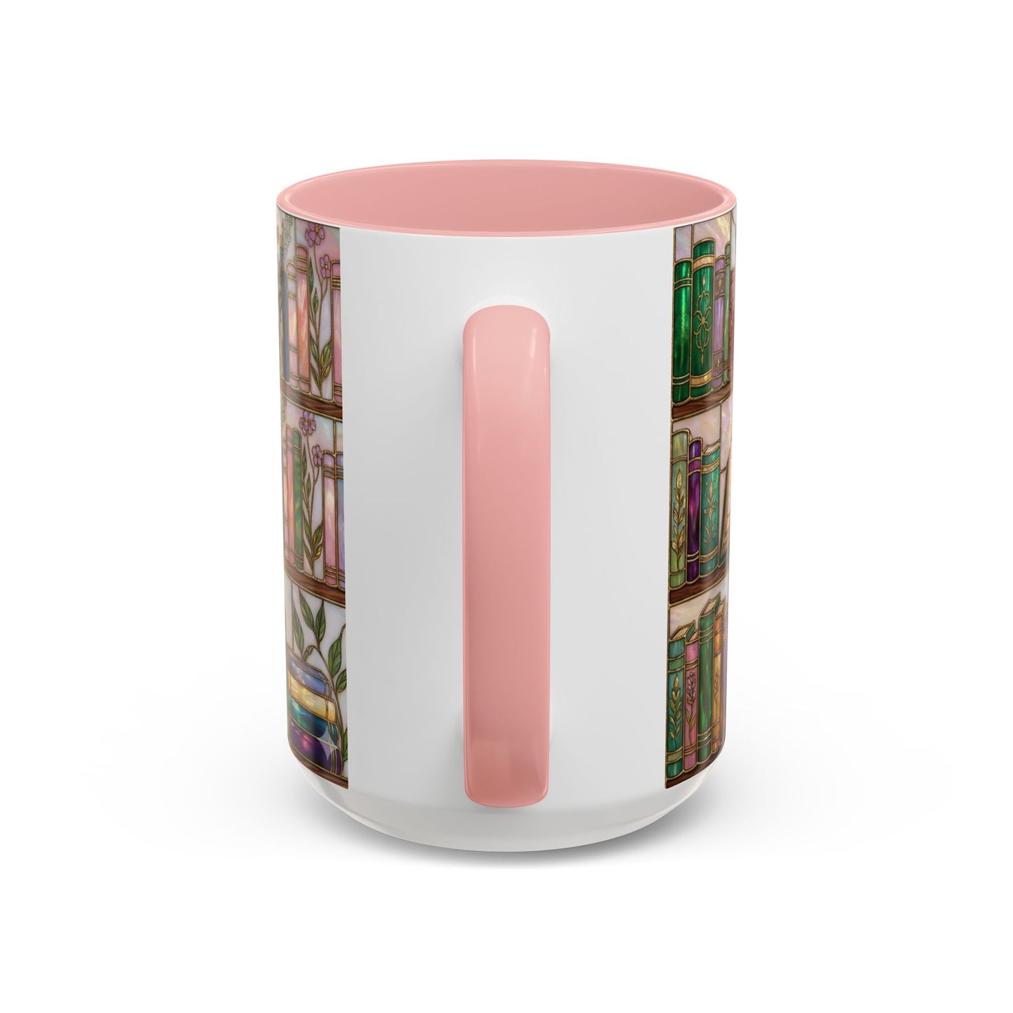 Bookish Accent Coffee Mug — Stained Glass Design (11/15 oz) - 14528