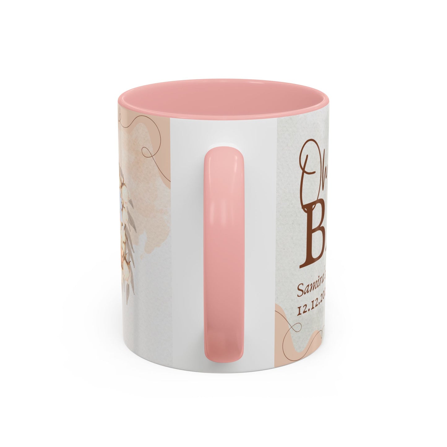 Oh Baby, Samira's Baby Shower, Customizable - Accent Coffee Mug (11, 15oz) - 10882