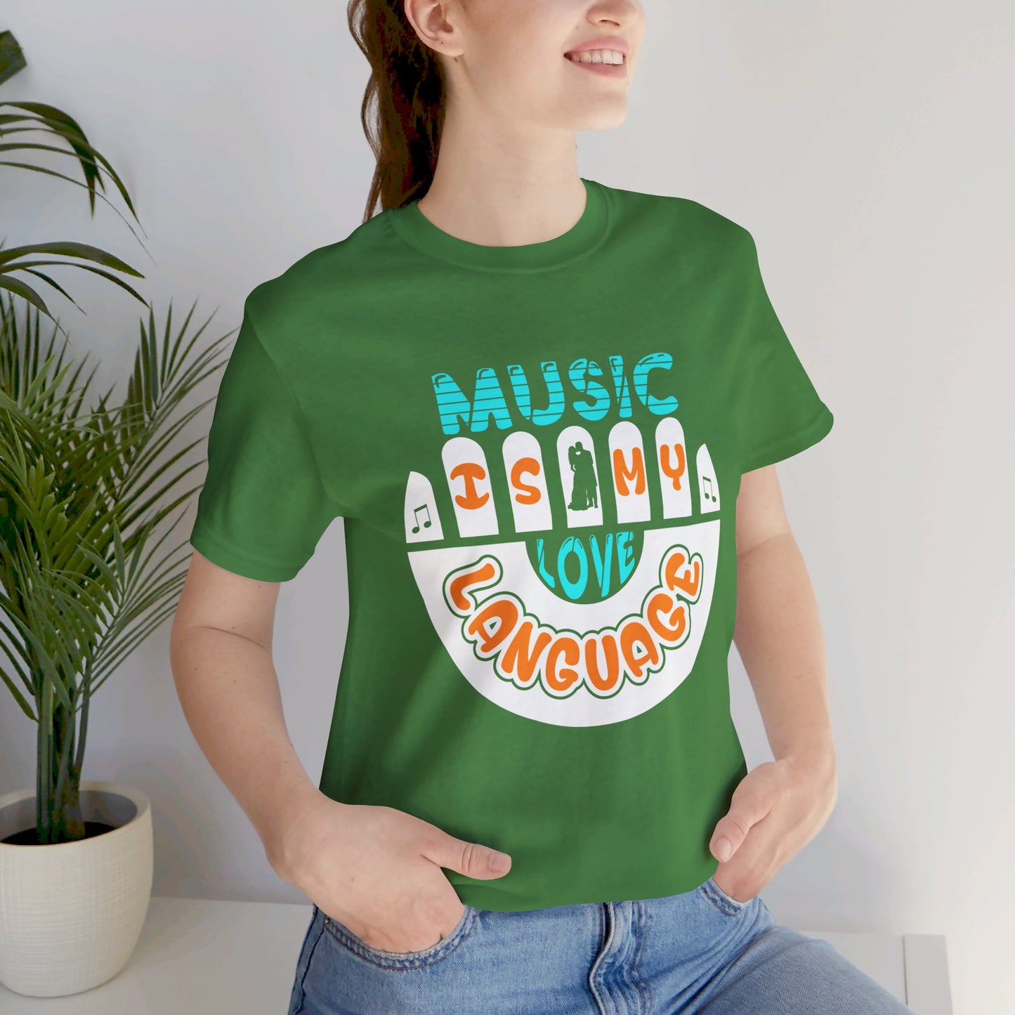 Music Is My Language - Unisex Jersey Short Sleeve Tee