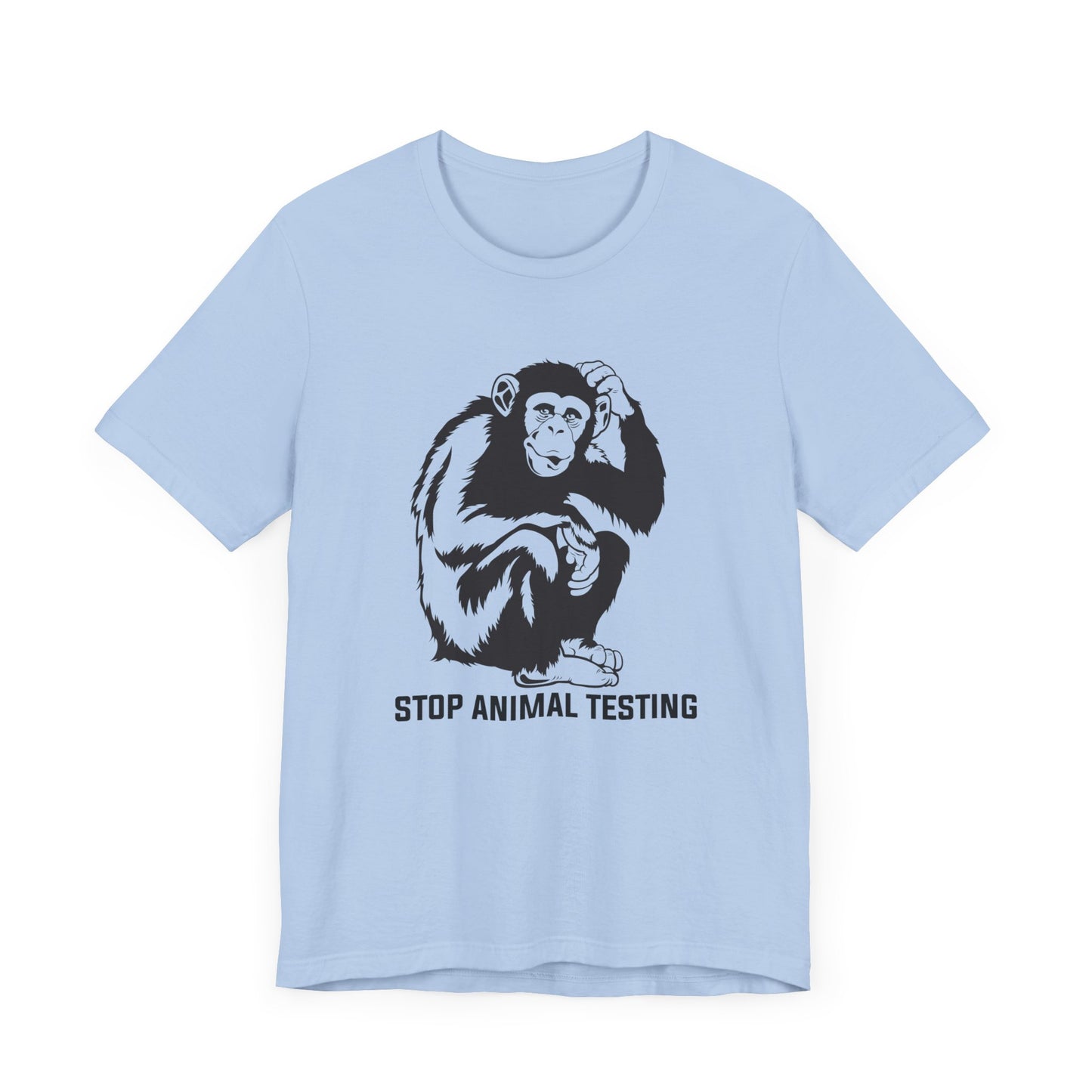 Vegan: Stop Animal Testing - Unisex Jersey Short Sleeve Tee