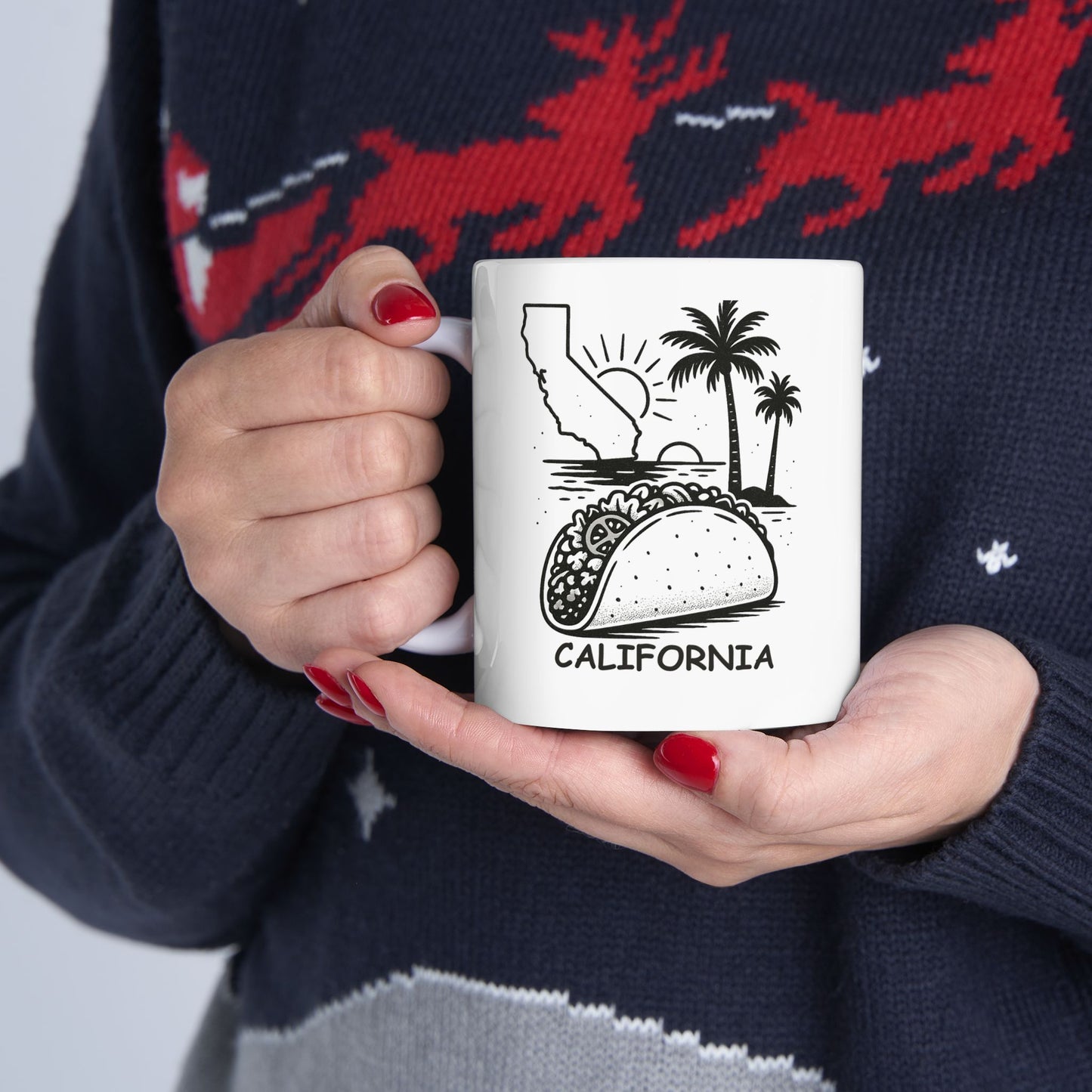"The only thing better than California sunsets are California tacos." Ceramic Mug - 11oz & 15oz - 12723