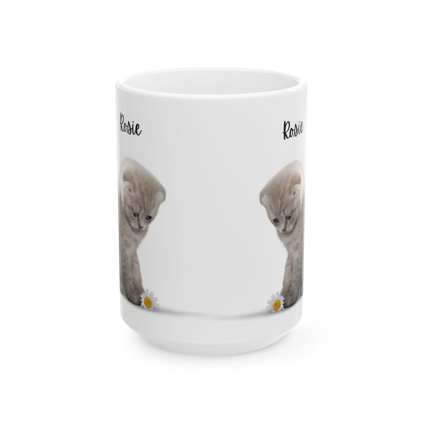 Personalized Cat Lover Mug | Customizable Gift for Animal Enthusiasts, Pet Owner Coffee Cup, Cute Cat Design, Unique Pet Gifts - 14203