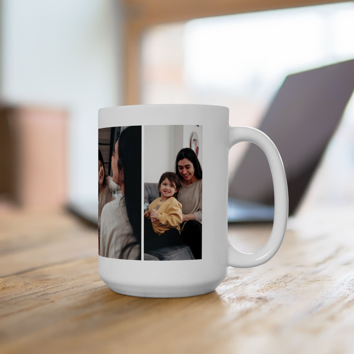 Mom, You're The Best, Mom & Daughter's Photos, Customizable - Ceramic Mug, (11oz, 15oz) - 11029