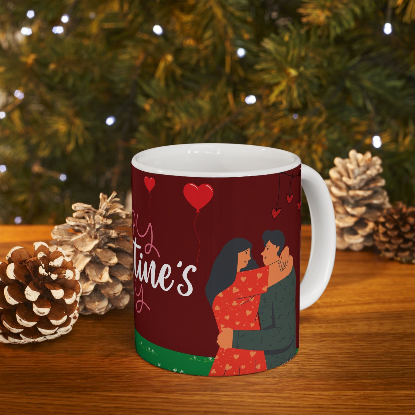 Happy Valentine’s Day!  - Ceramic Mug, (11oz, 15oz) - 11179