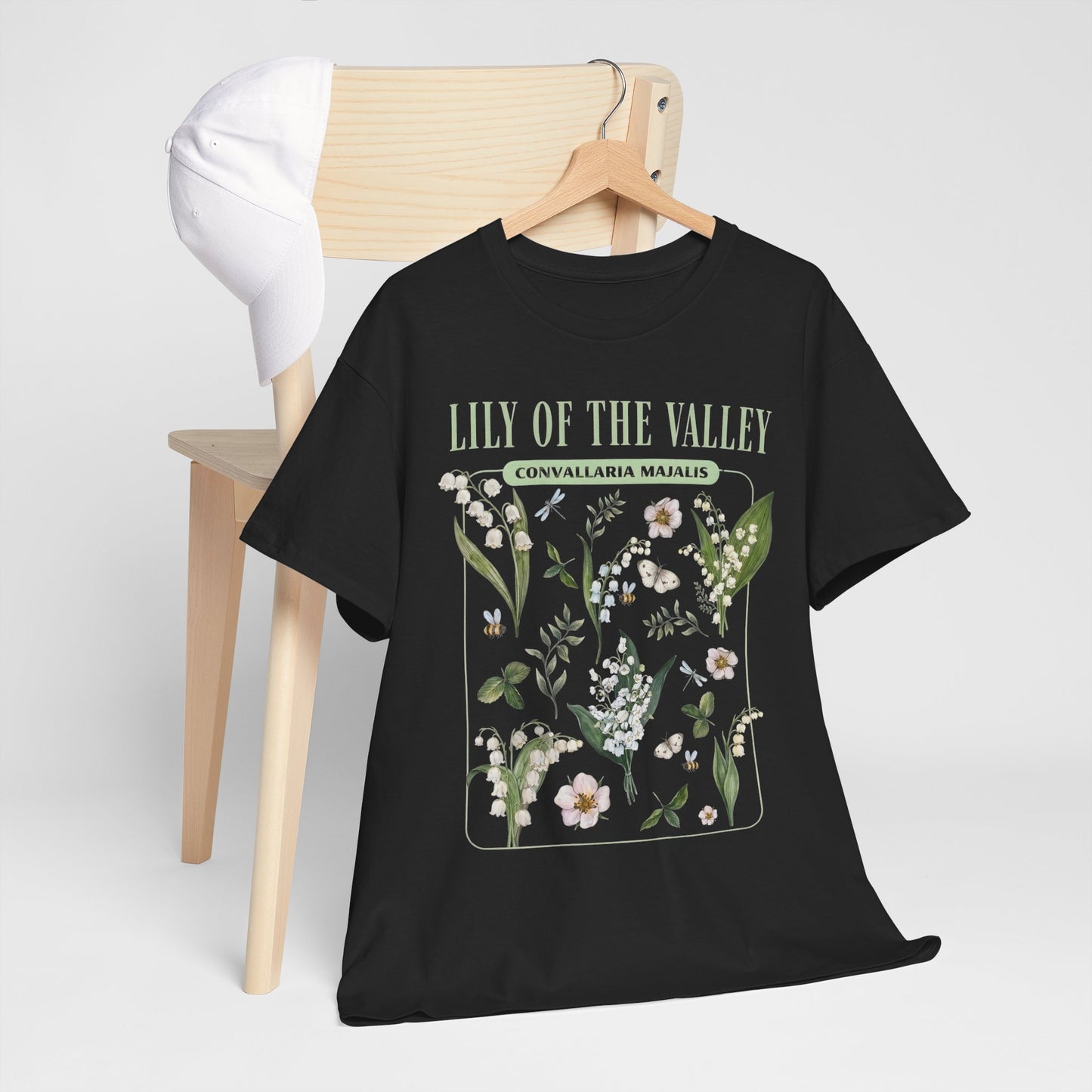 Lily of the Valley Shirt – Botanical Illustration Floral Tee (May Birth Flower) - 14883