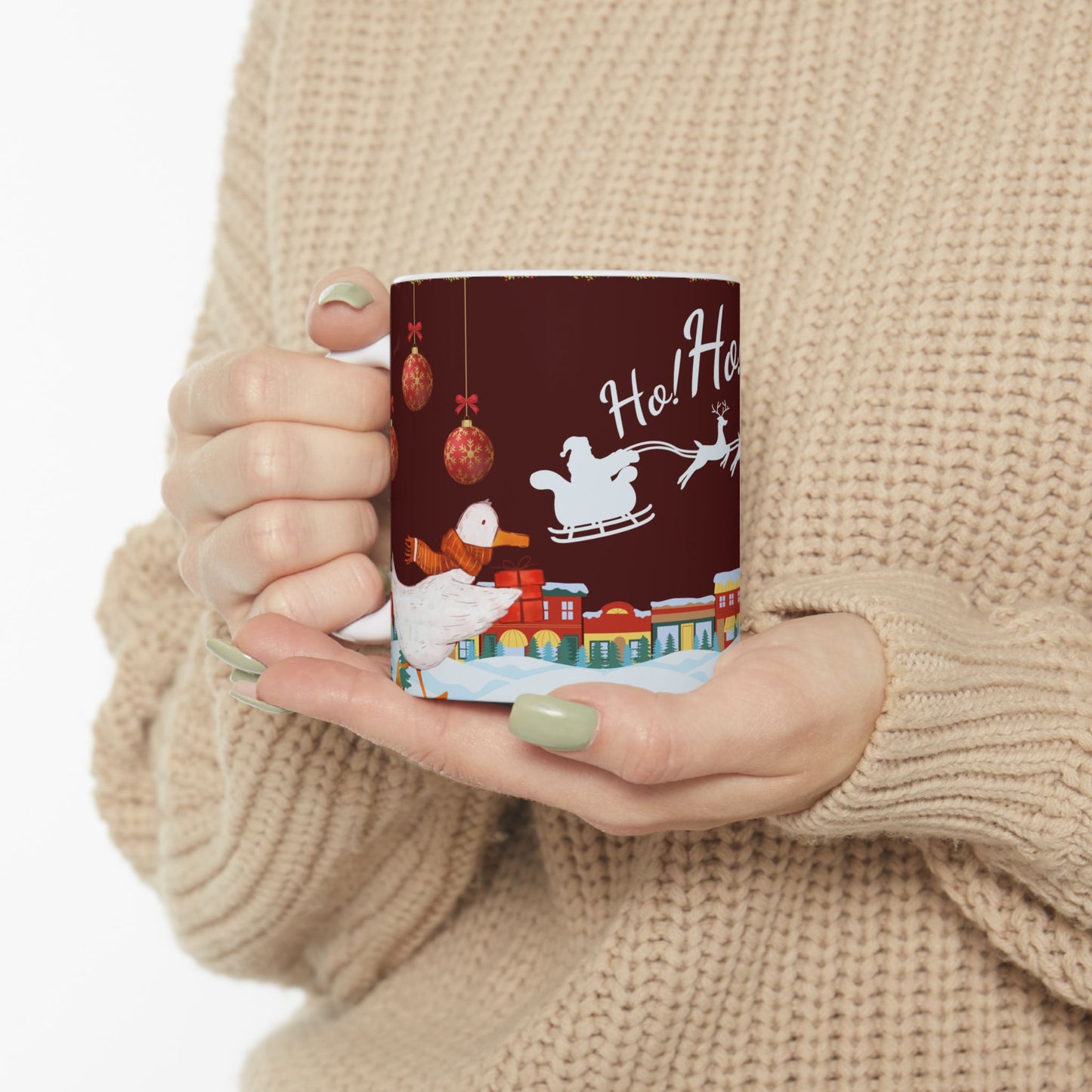 Christmas, Ho Ho Ho - Ceramic Mug, (11oz, 15oz) - 11072