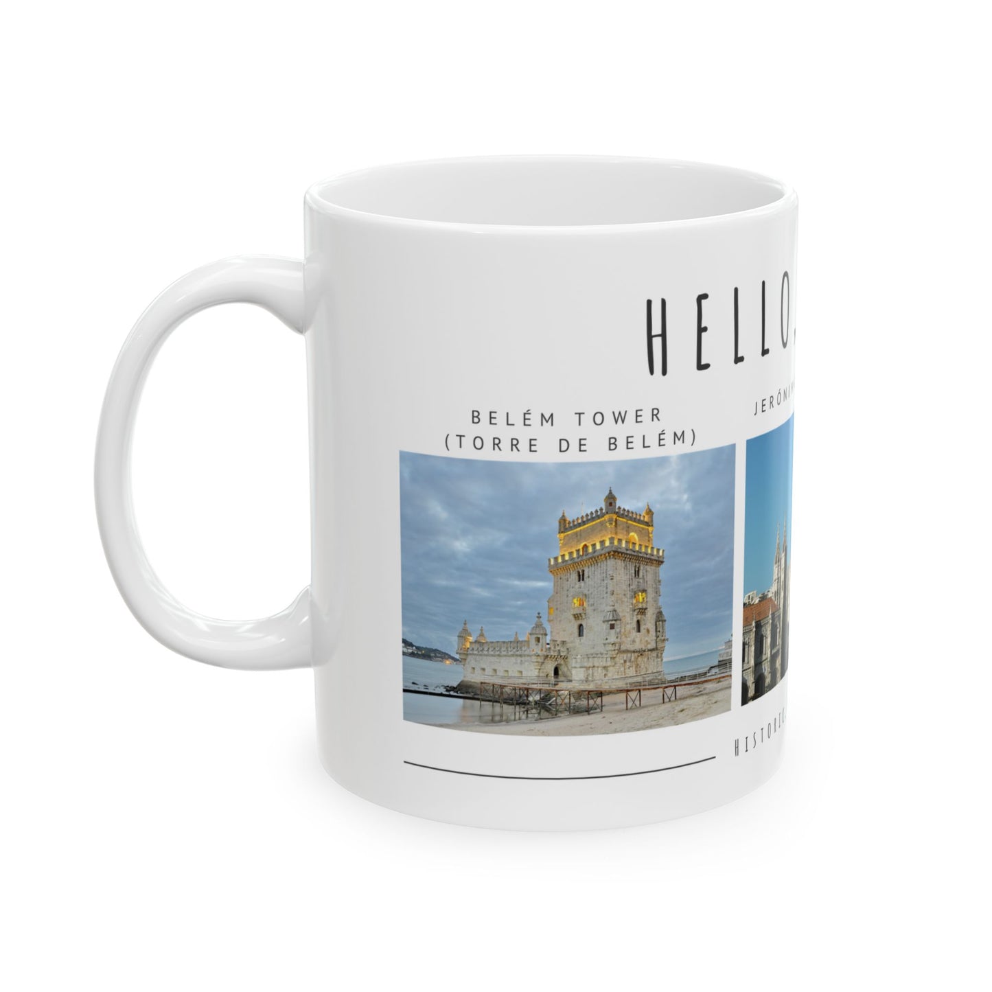 Hello Lisbon! Ceramic Mug - 11oz & 15oz, Perfect Souvenir for Travelers - 12089