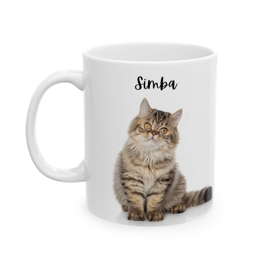 Cozy Cat Ceramic Mug - Perfect Gift for Cat Lovers, Coffee Enthusiasts, Pet Owners, Birthday, and Home Decor - 14198