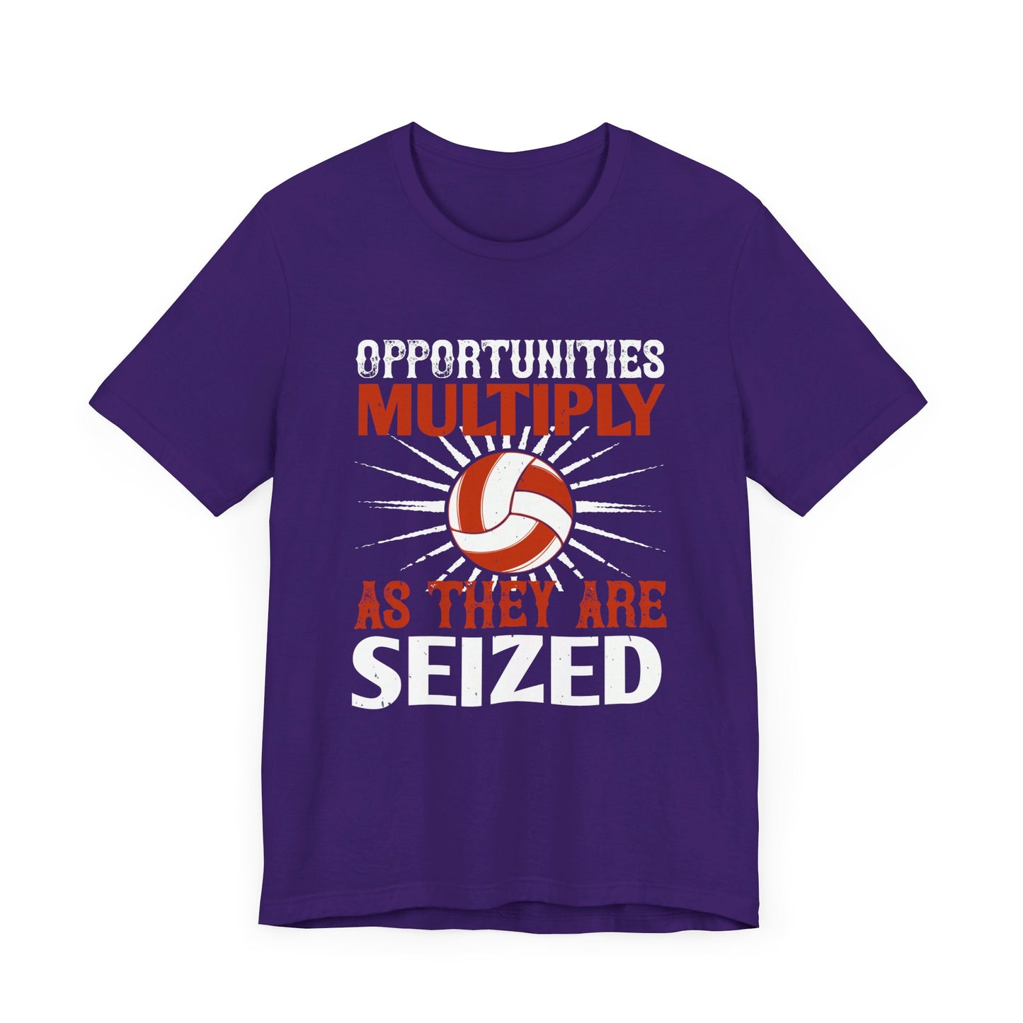 Opportunities multiply as they are seized - Unisex Jersey Short Sleeve Tee