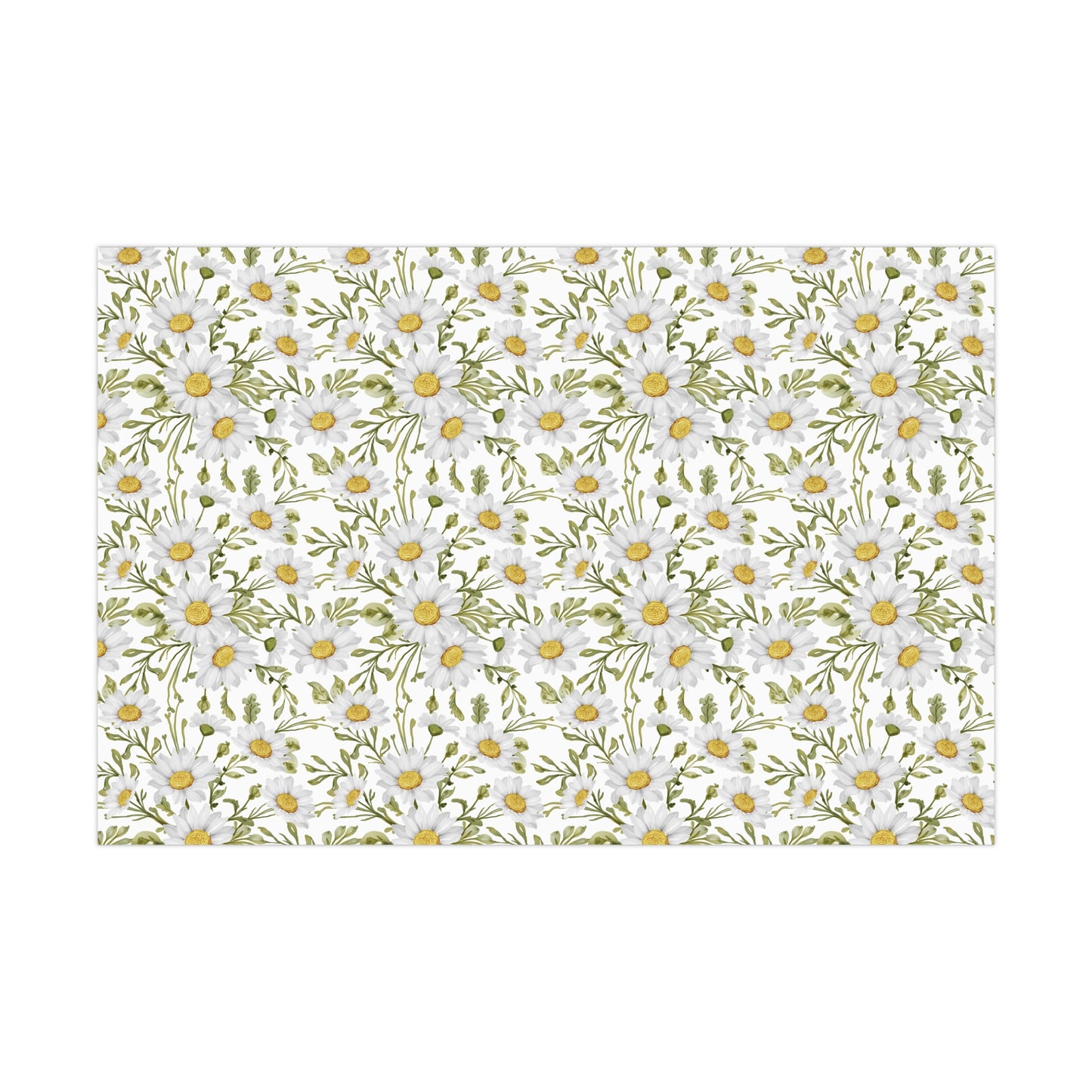 White Flowers - Gift Wrap Papers - 10252