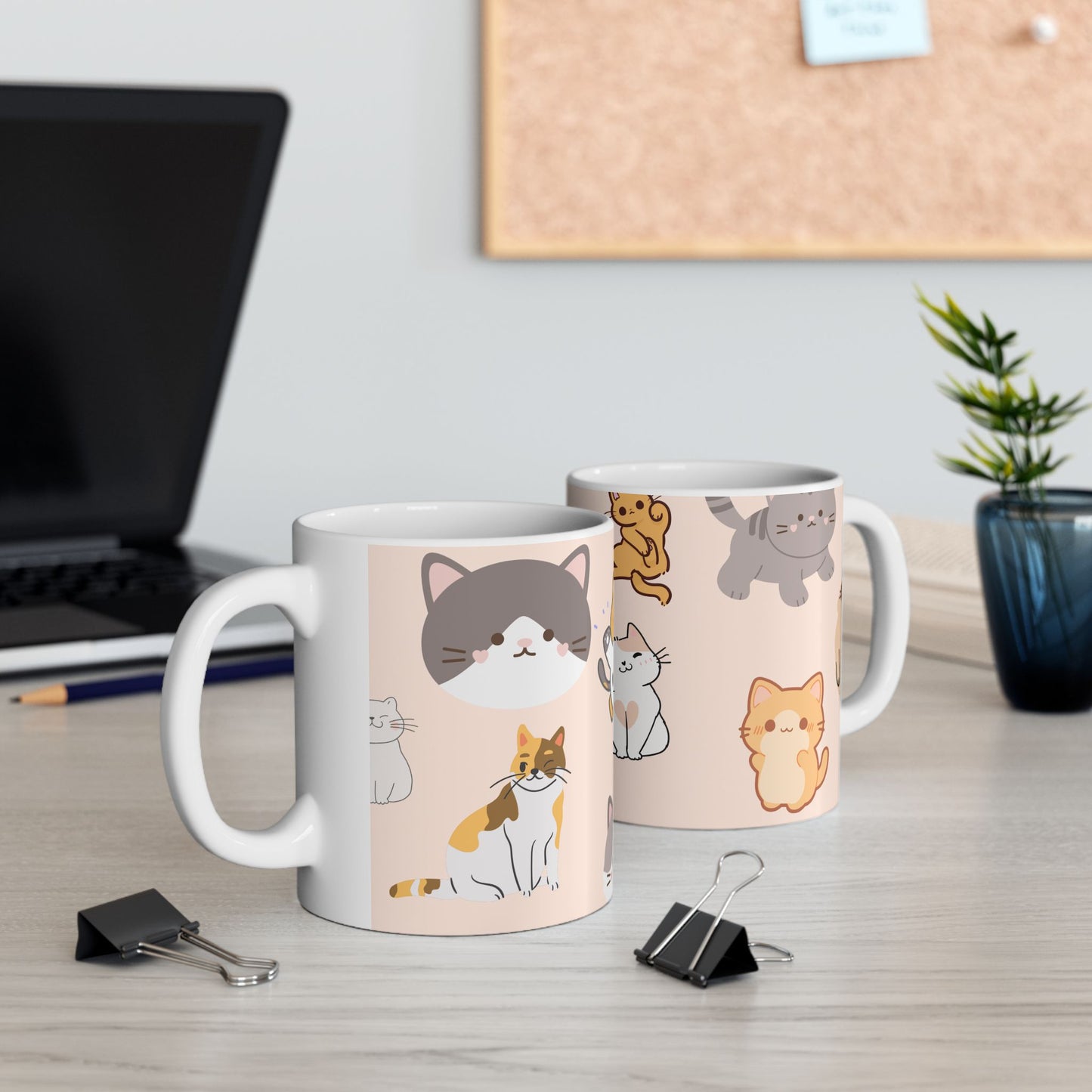 Cute Cats - Ceramic Mug, (11oz, 15oz) - 10903