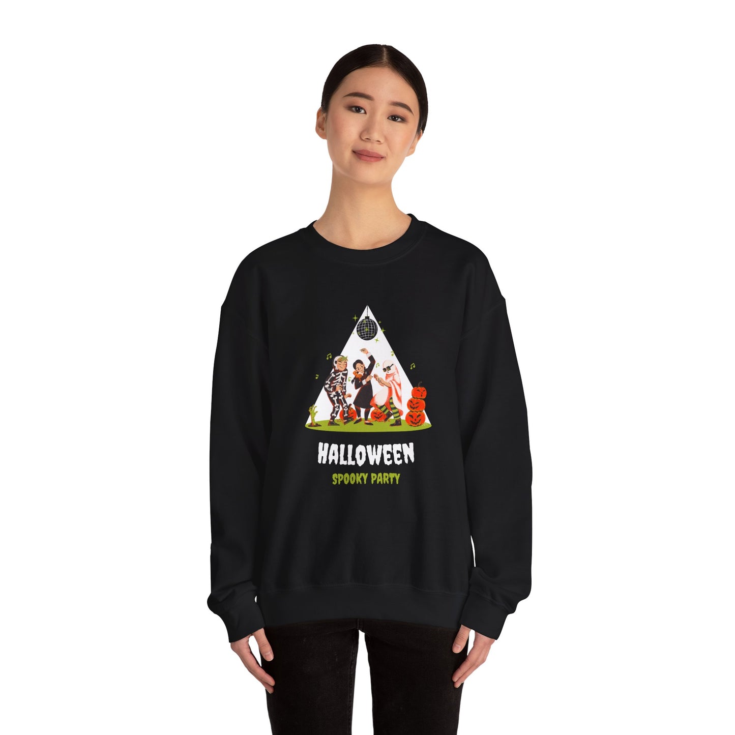 Halloween, Spooky Party - Unisex Heavy Blend™ Crewneck Sweatshirt