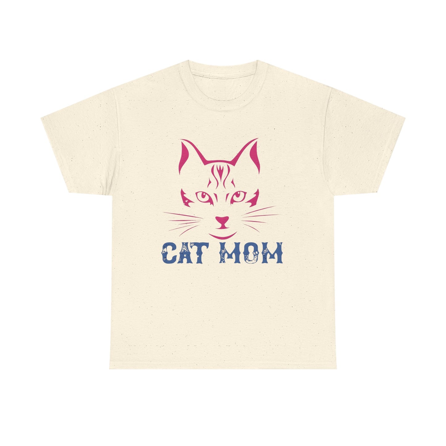 Cat Mom T-Shirt – Cute Cat Face Graphic Tee for Cat Lovers - 14882