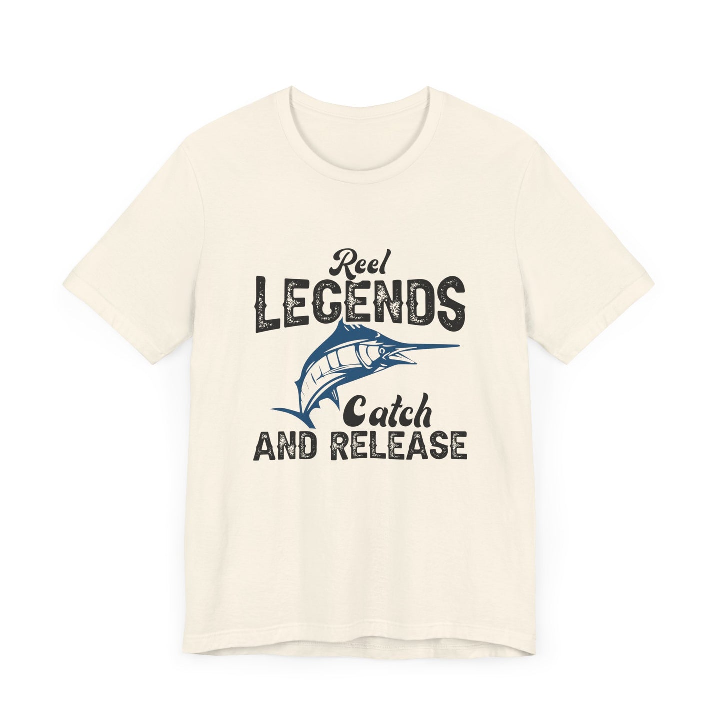 Fishing:  Reel Legends Catch & Release - Unisex Jersey Short Sleeve Tee