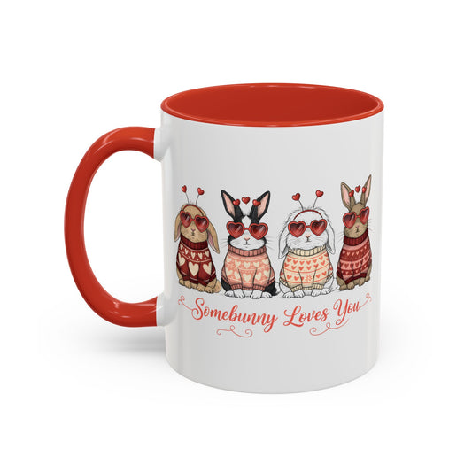 Some Bunny Loves You Mug – Cute Valentine’s Day Bunny Coffee Mug, Funny Romantic Gift for Her or Him (11oz / 15oz) - 14781