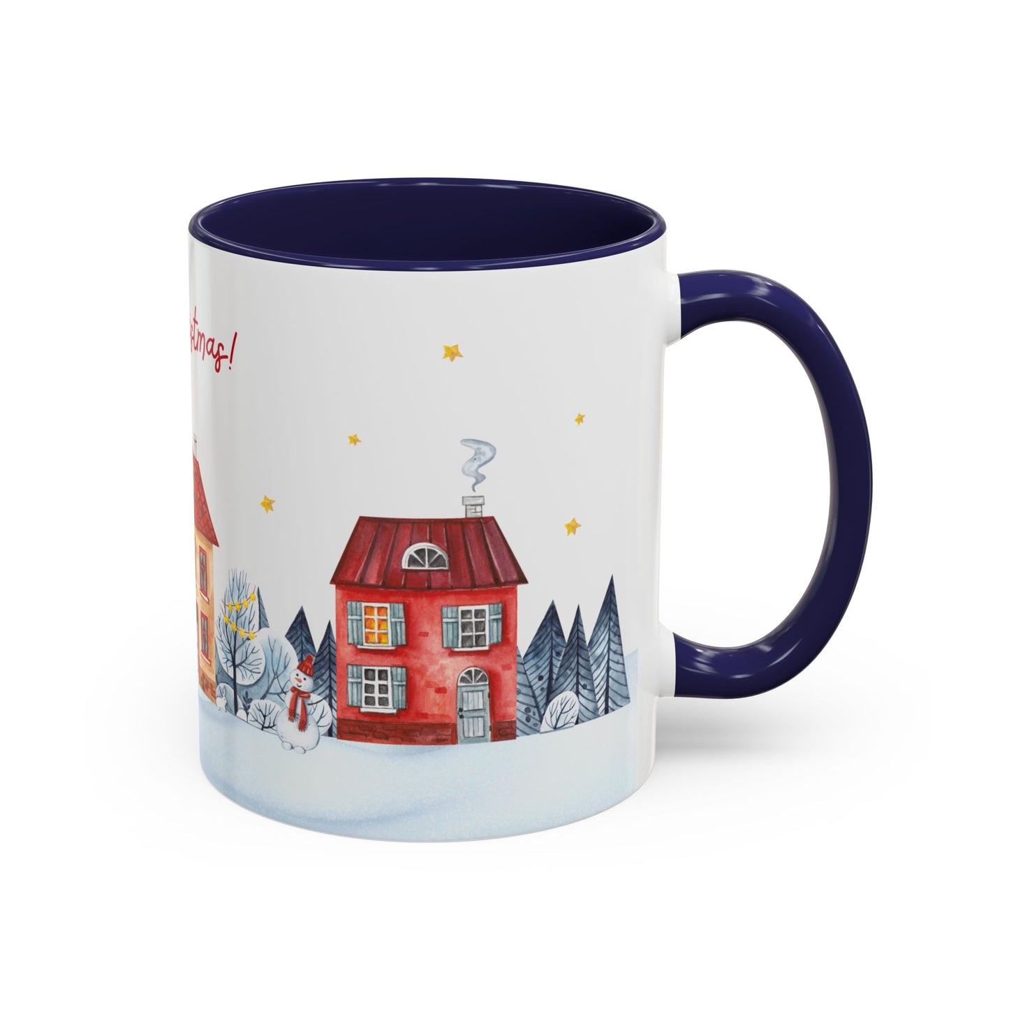 Merry Christmas, Holiday Vibe - Accent Coffee Mug (11, 15oz) - 11079