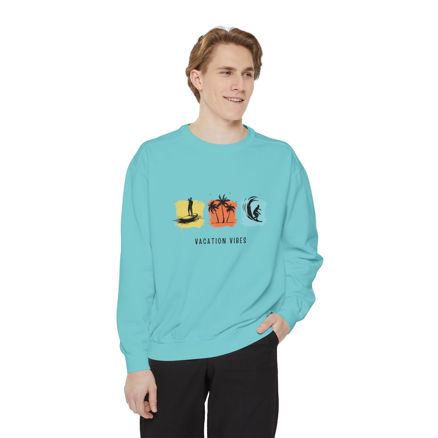Vacation Vibes - Unisex Garment-Dyed Sweatshirt - 10485