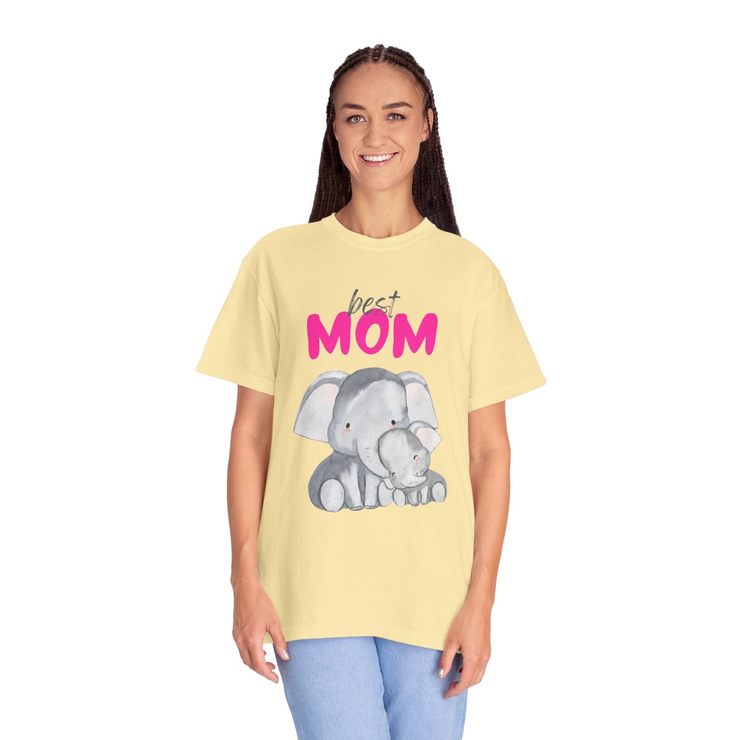 Best Mom Elephant Graphic T-Shirt for Mother's Day - 11820