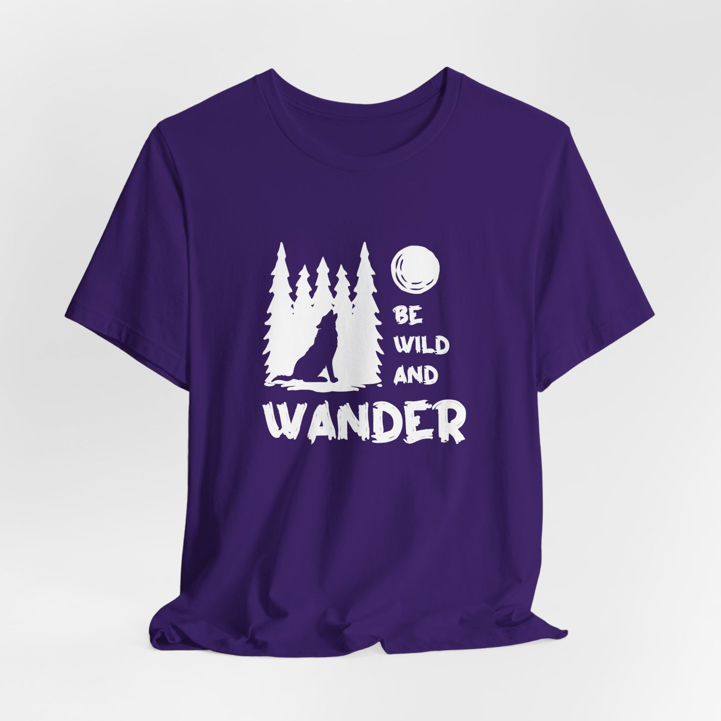 Camping: Be Wild & Wander - Unisex Jersey Short Sleeve Tee