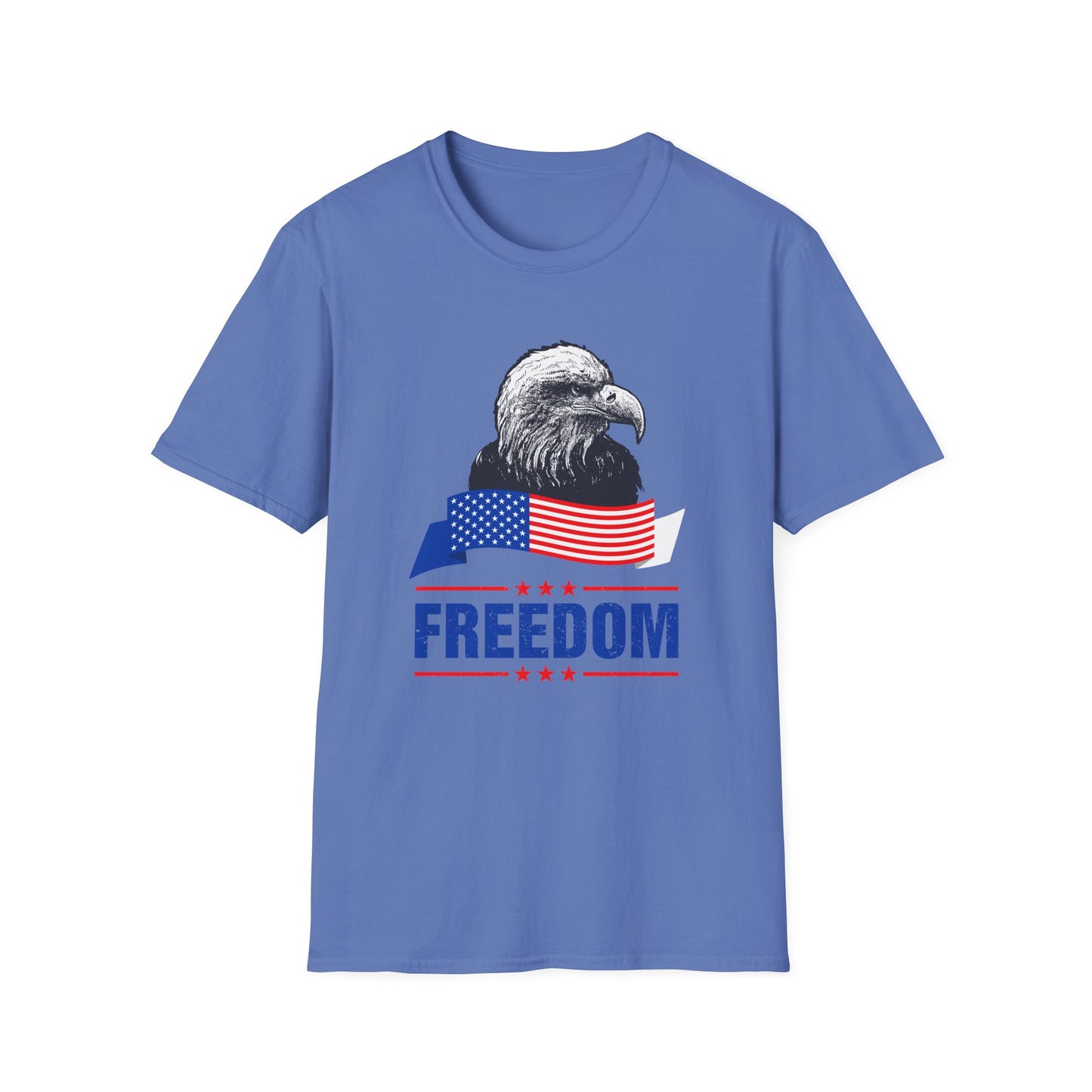 Eagle Freedom T-Shirt - Patriotic Tee for Independence Day, Memorial Day, Veteran's Day, Casual Wear, Gift for Freedom Lovers - 13738