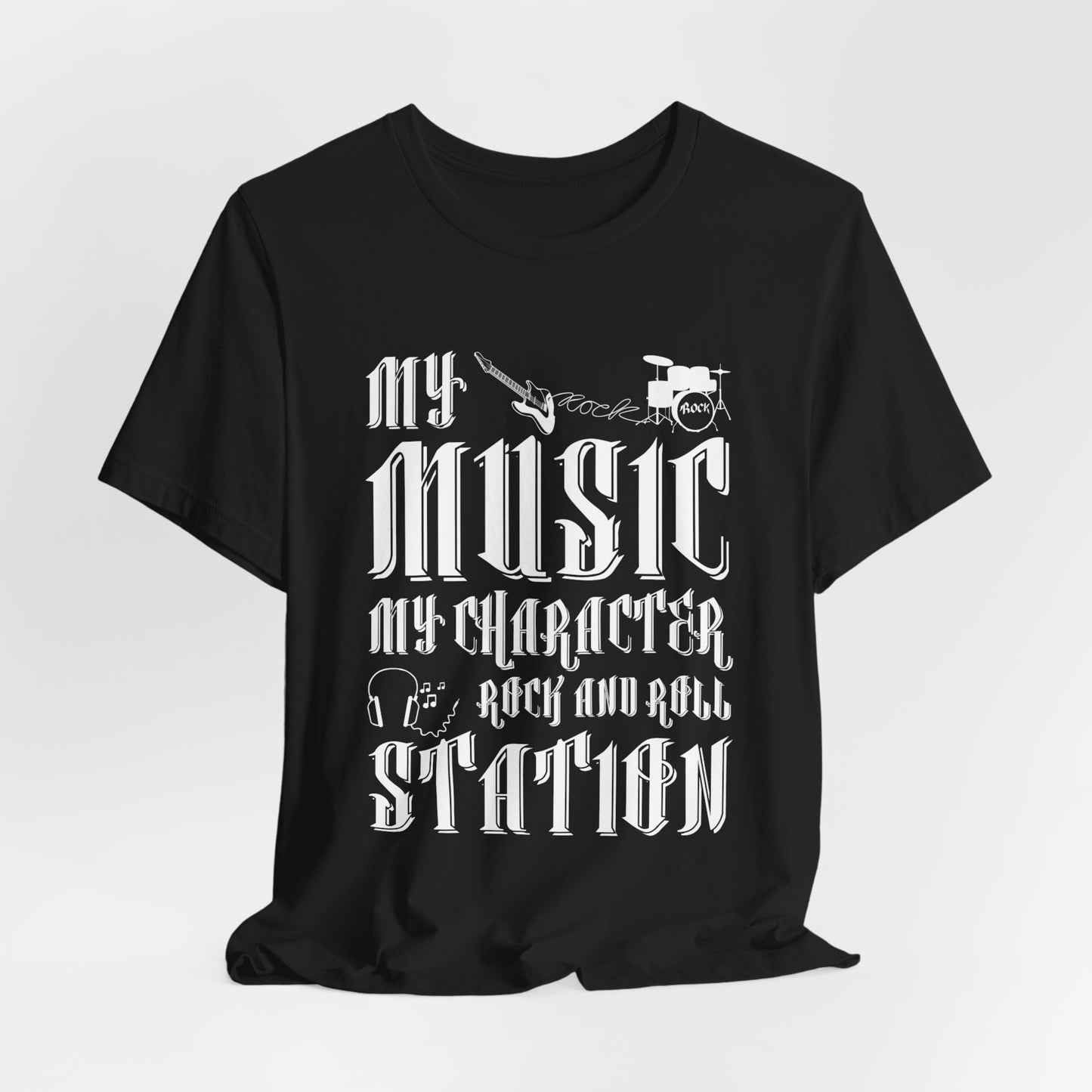 My Music My Character, Rock & Roll Station - Unisex Jersey Short Sleeve Tee