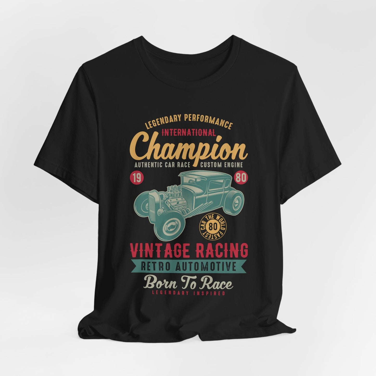 Legendary Performance, Vintage Racing, Retro Automotive - Unisex Jersey Short Sleeve Tee - 12954