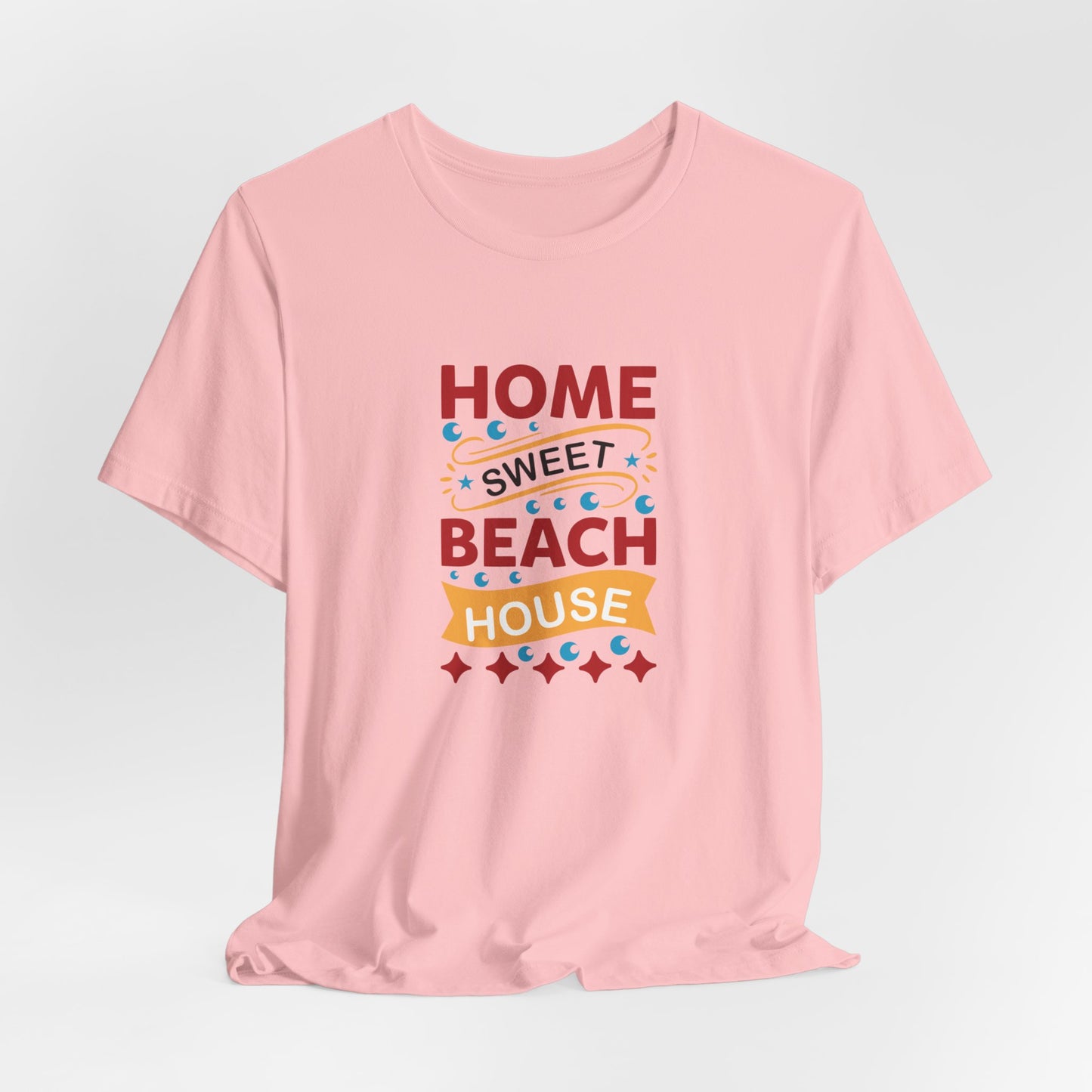 Home Sweet, Beach House - Unisex Jersey Short Sleeve Tee