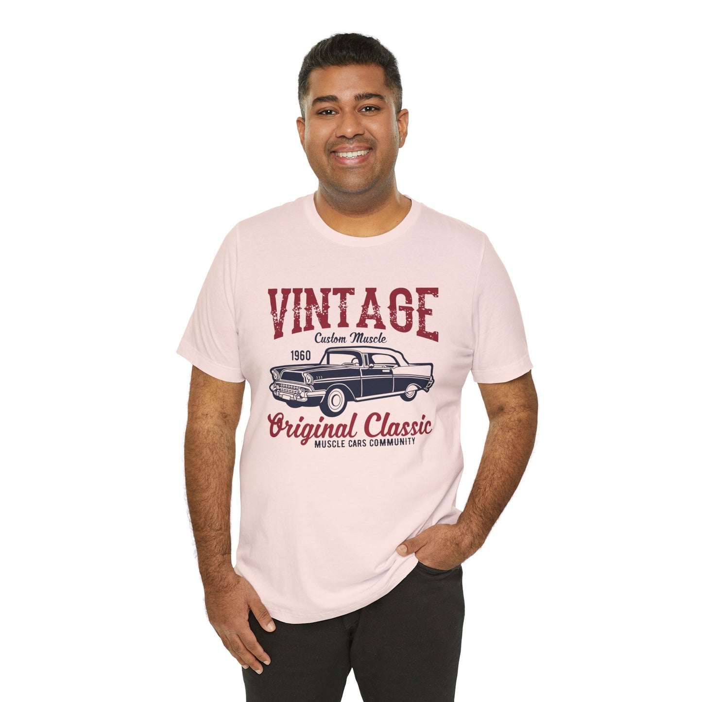 Vintage Custom Muscle, Original Classic - Unisex Jersey Short Sleeve Tee - 12612