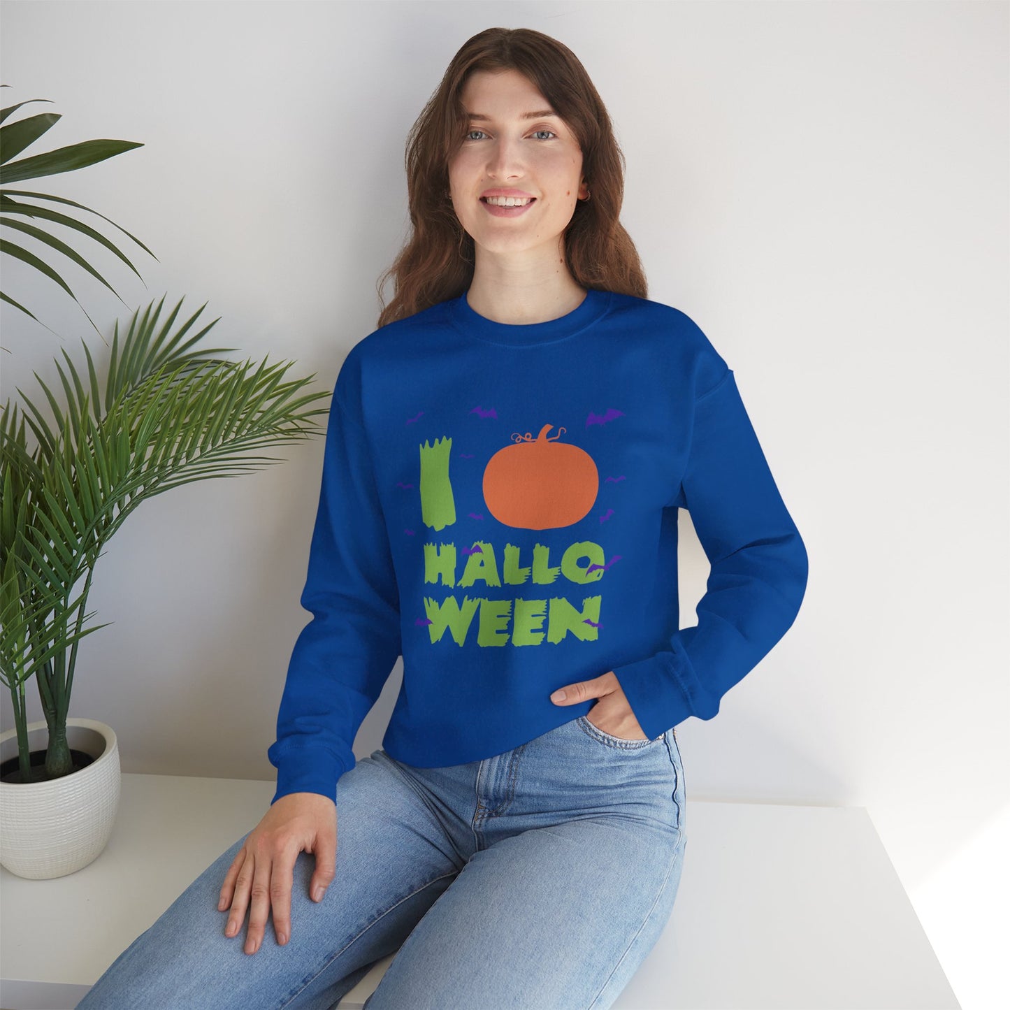 I Love Halloween - Unisex Heavy Blend™ Crewneck Sweatshirt