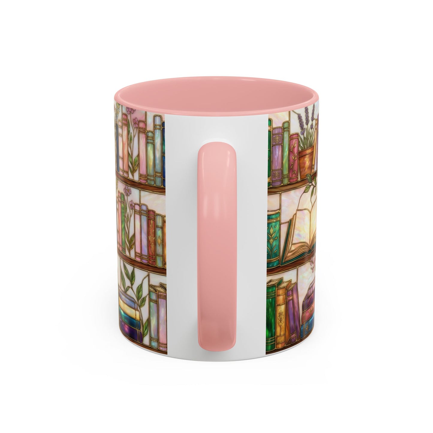 Bookish Accent Coffee Mug — Stained Glass Design (11/15 oz) - 14528