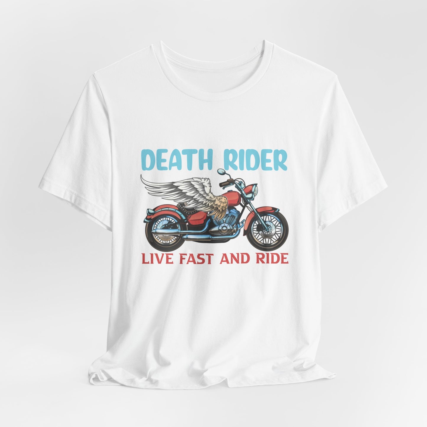 Death Rider, Live Fast and Ride  - Unisex Jersey Short Sleeve Tee