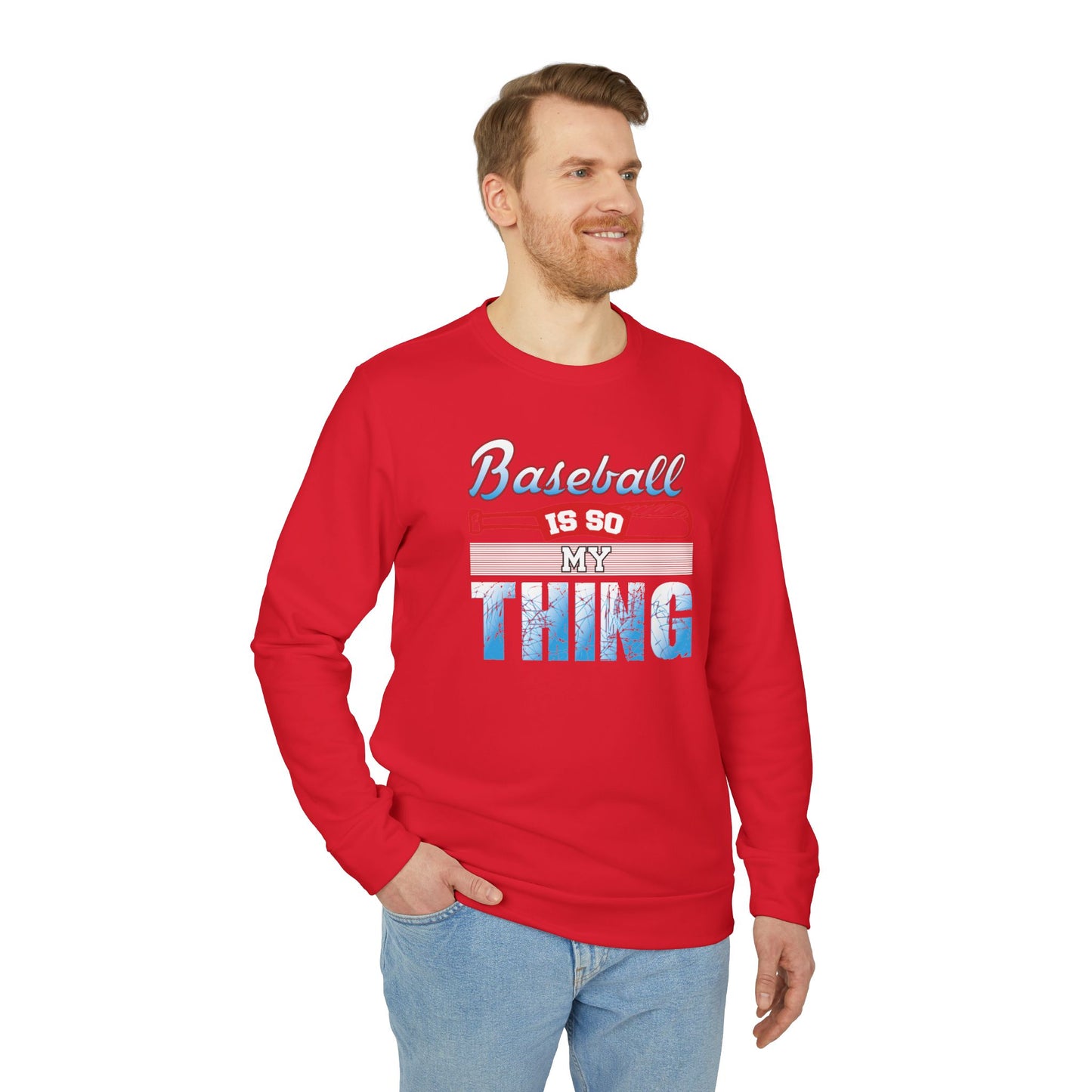 Baseball Is My Thing - adidas Unisex Fleece Crewneck Sweatshirt - 14099