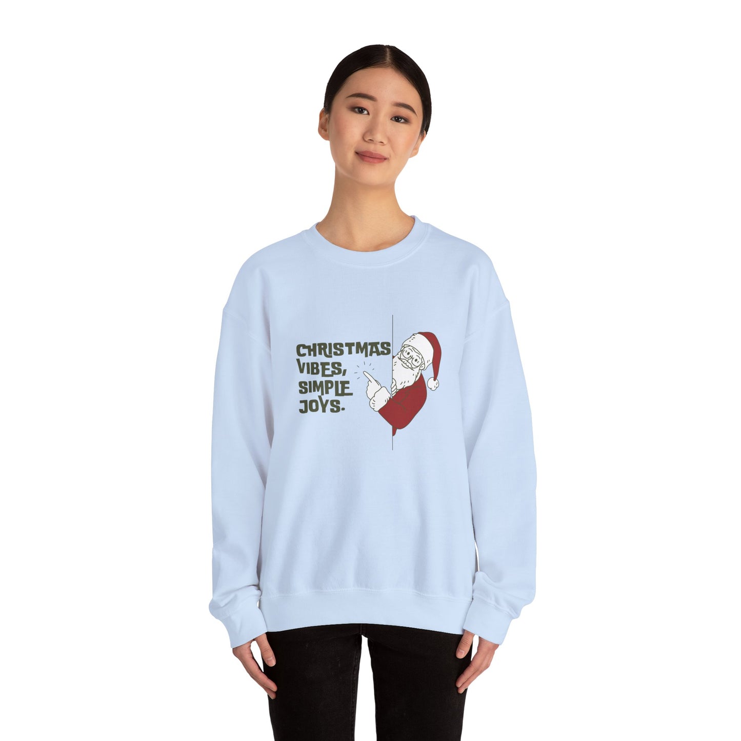 Christmas Vibes, Simple Joys - Unisex Heavy Blend™ Crewneck Sweatshirt