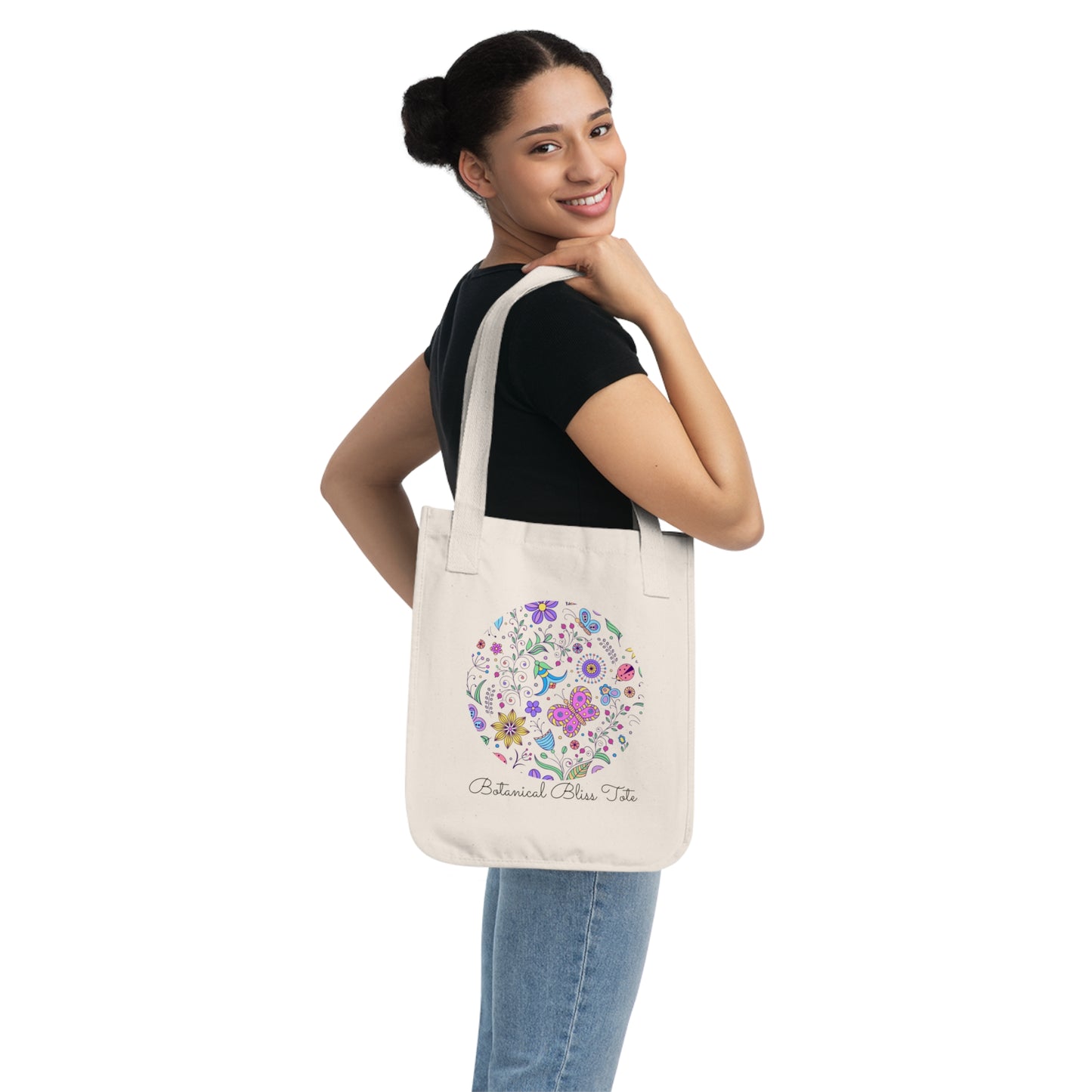 Organic Canvas Tote Bag | Wildflower Lovers