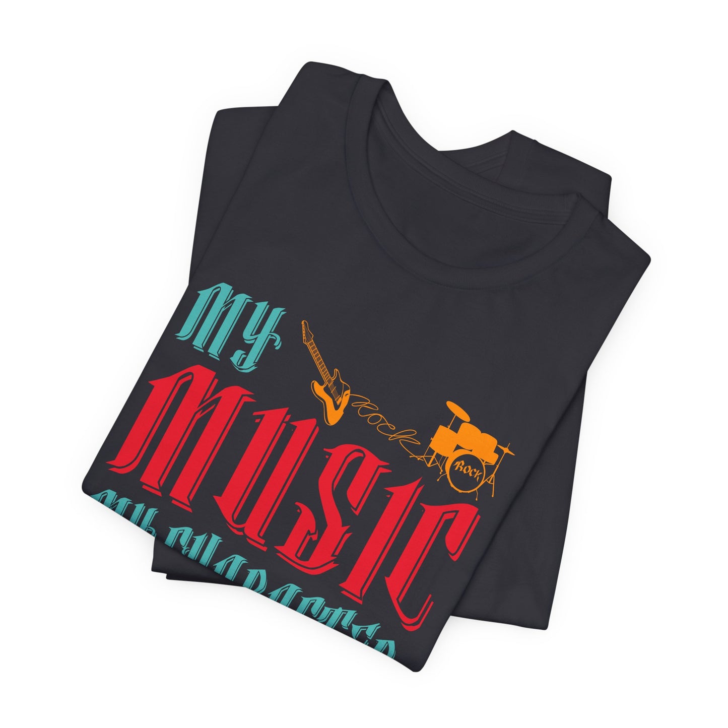 My Music My Character, Rock & Roll Station - Unisex Jersey Short Sleeve Tee