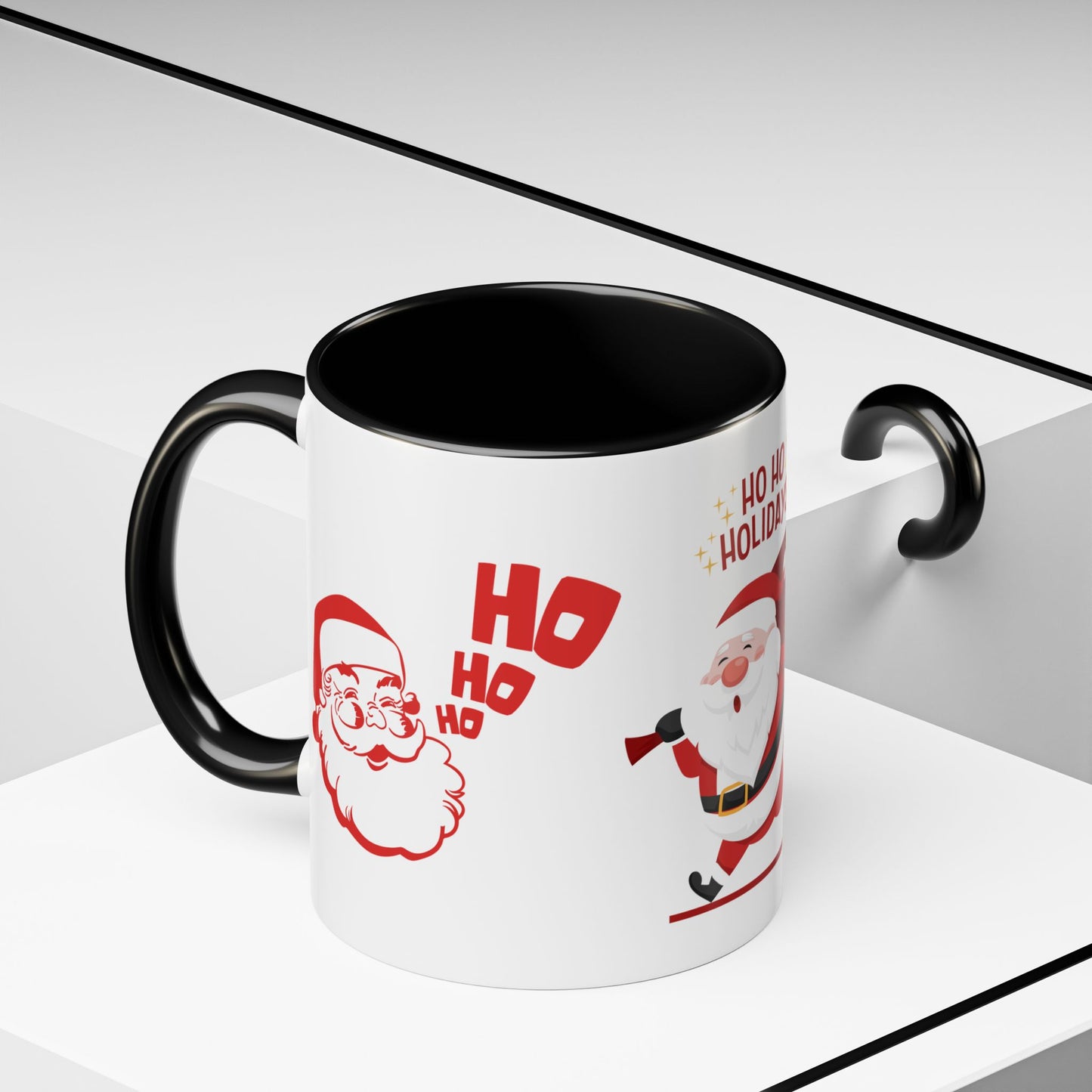 Santa, Ho Ho Holidays  - Accent Coffee Mug (11, 15oz)