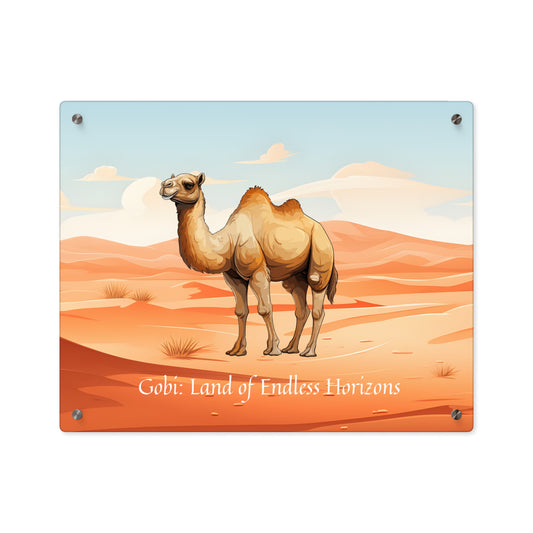 Gobi: Land of Endless Horizons - Acrylic Wall Art Panels