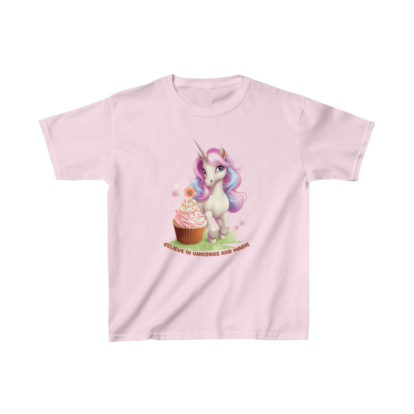 Believe in Unicorns and Magic - Kids Heavy Cotton™ Tee